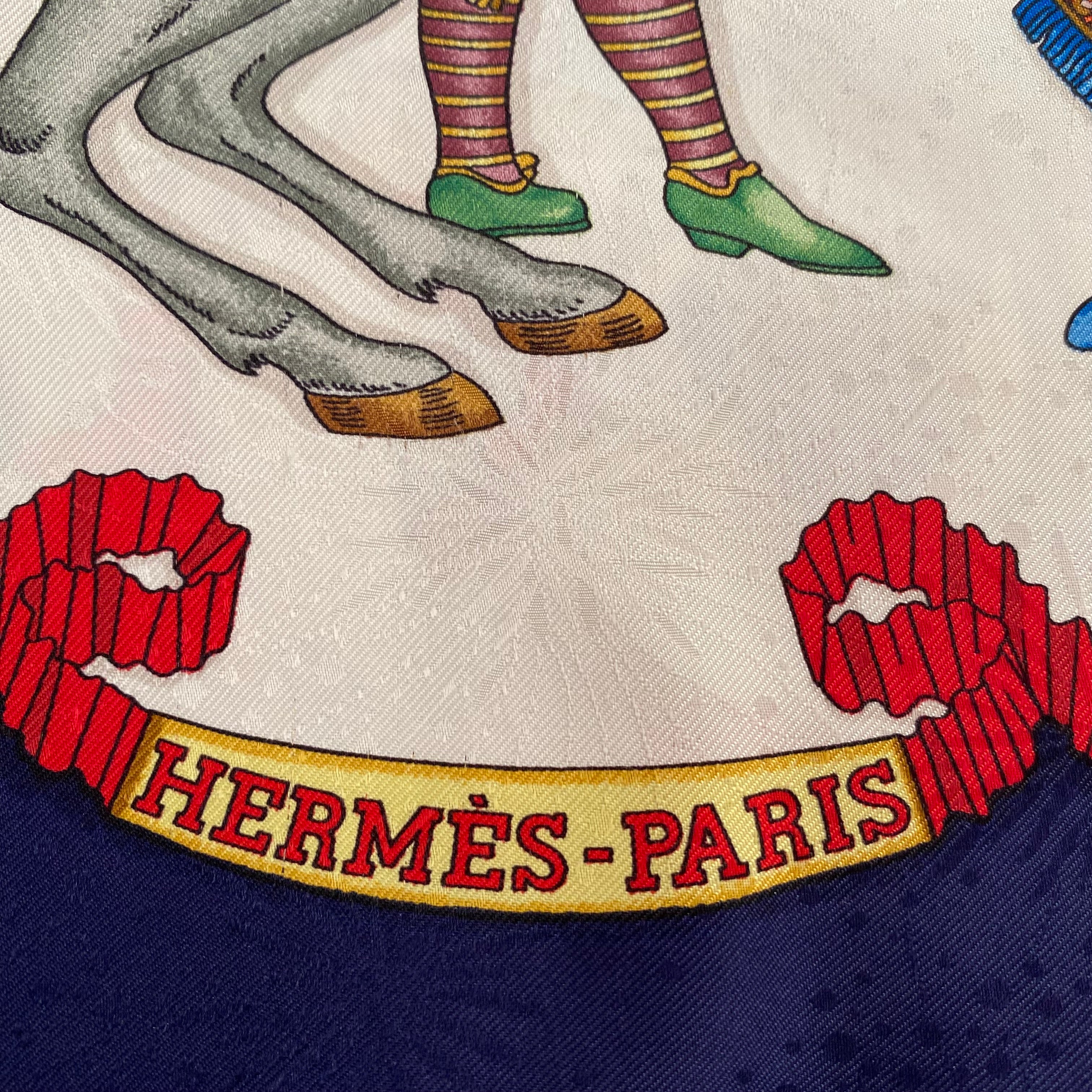 Hermès Les Fêtes du Roi Soleil Silk Scarf