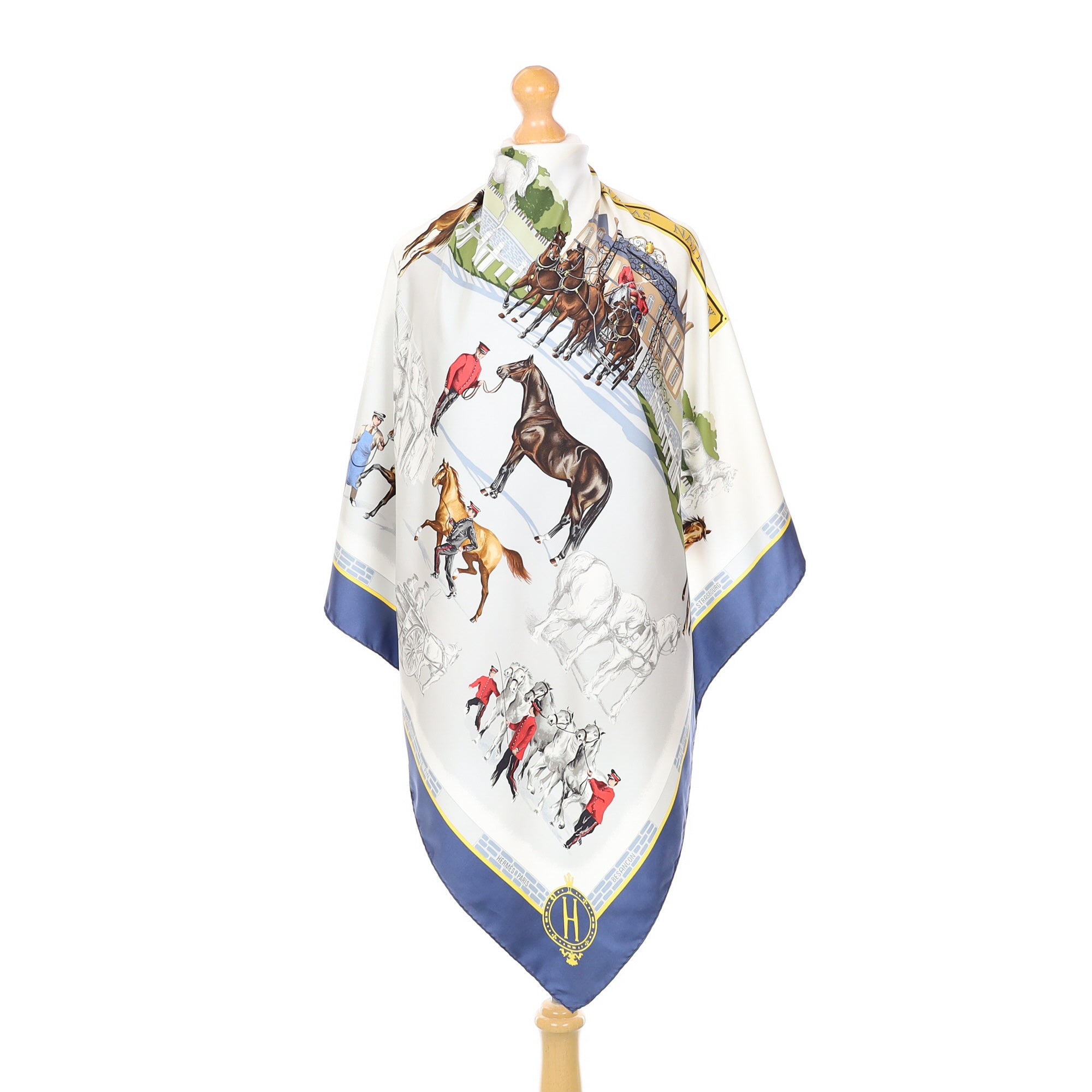 Hermès Les Haras Nationaux Vintage Silk Scarf