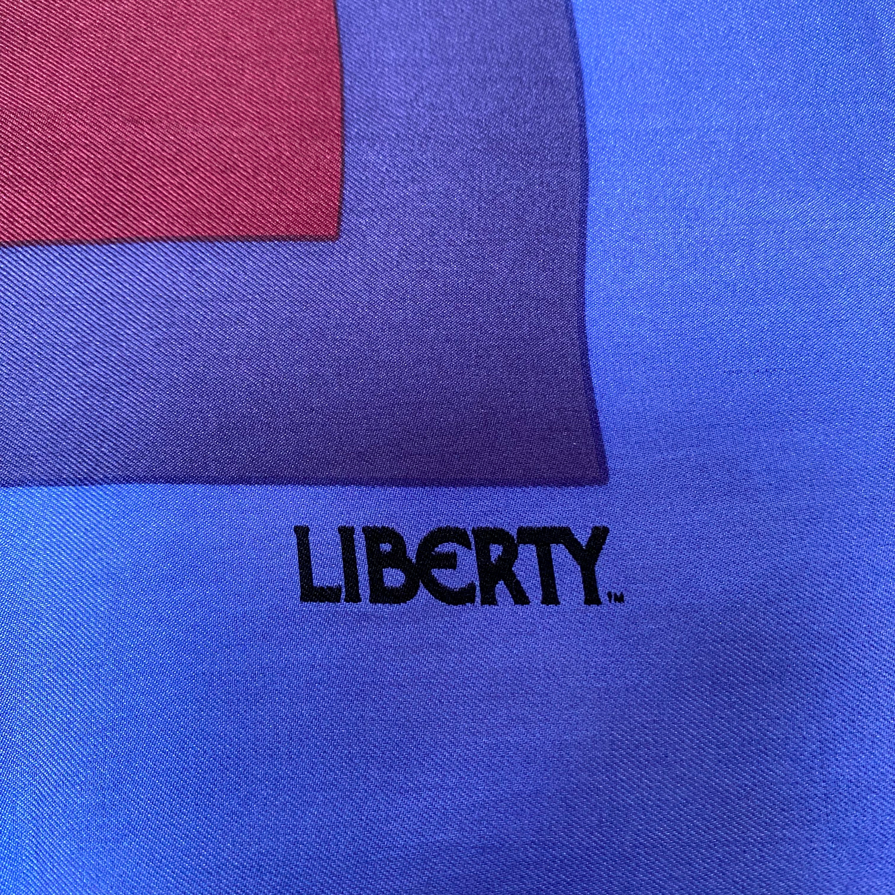Liberty Abstract Floral Silk Scarf