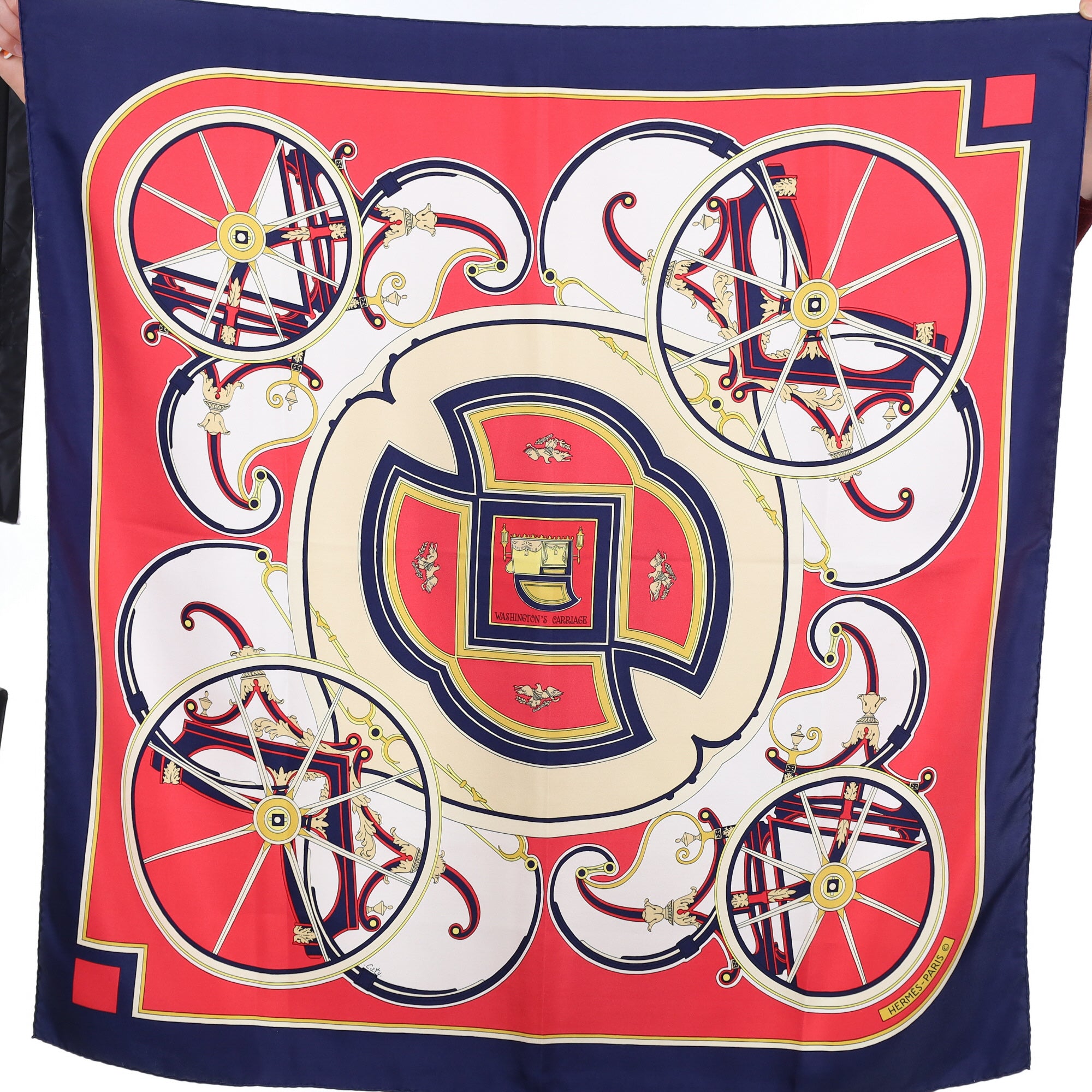 Hermès Washington’s Carriage Silk Scarf