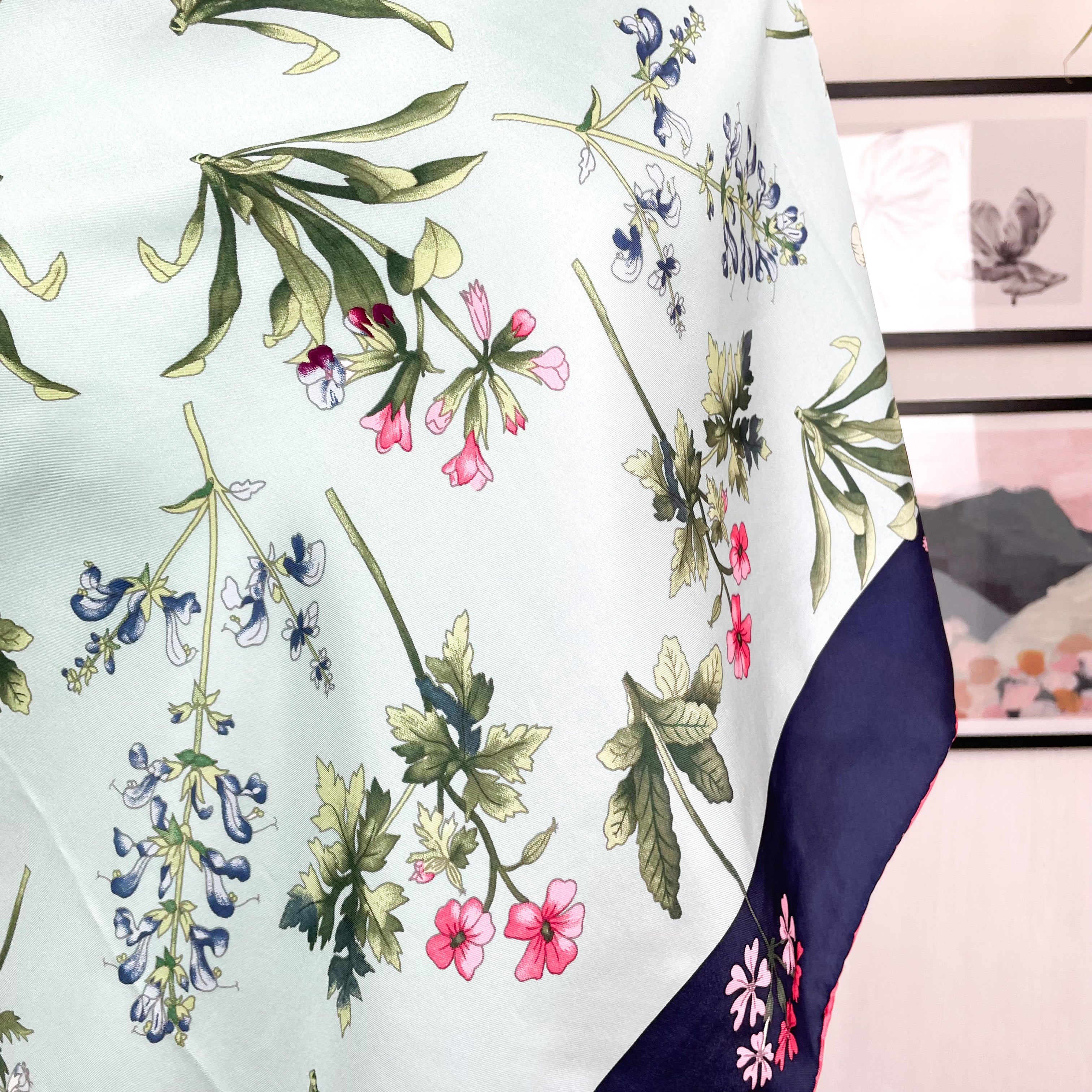 Brand New Joules Floral Silk Scarf