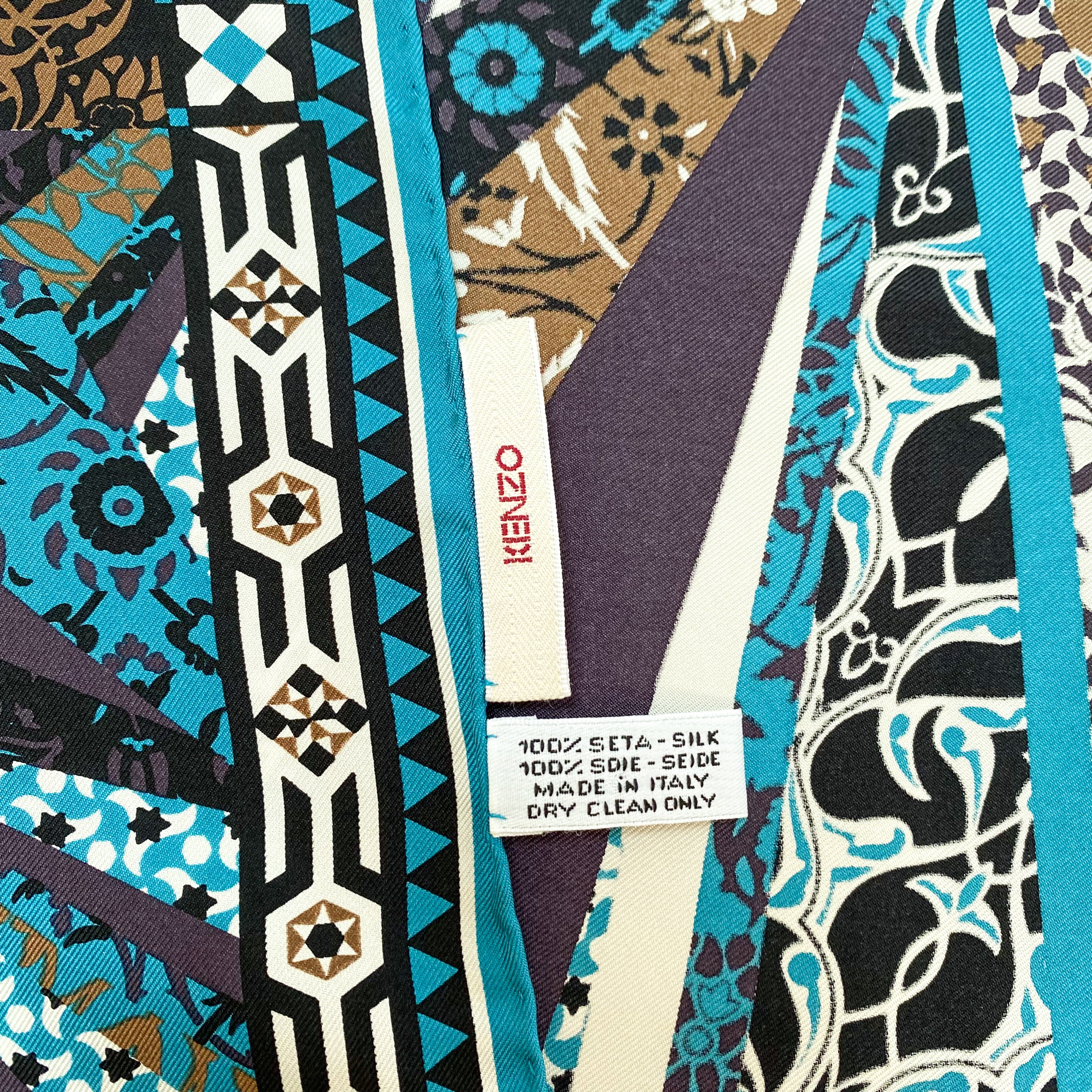 Stunning Kenzo Designer Silk Scarf