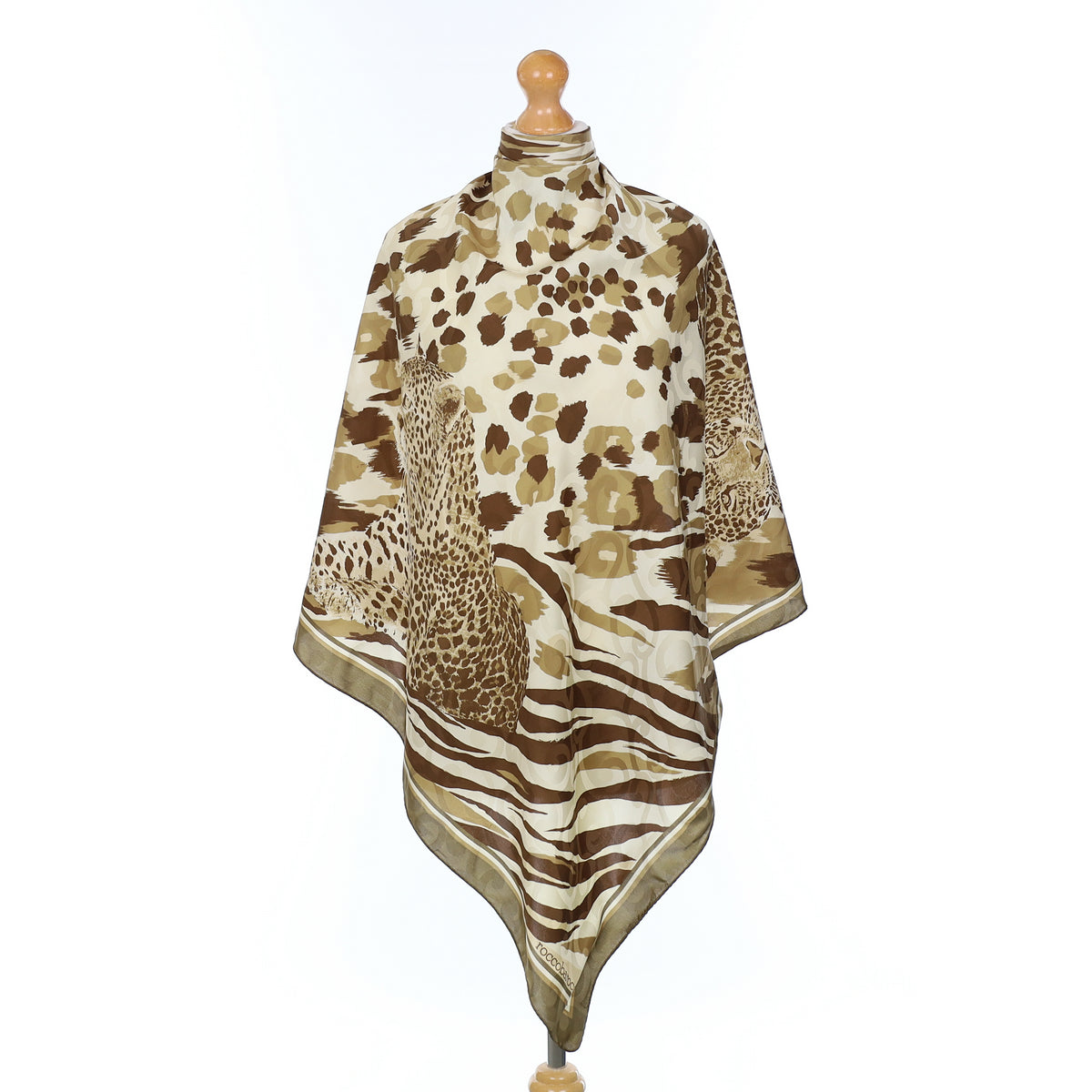 Animal Print Silk Scarf