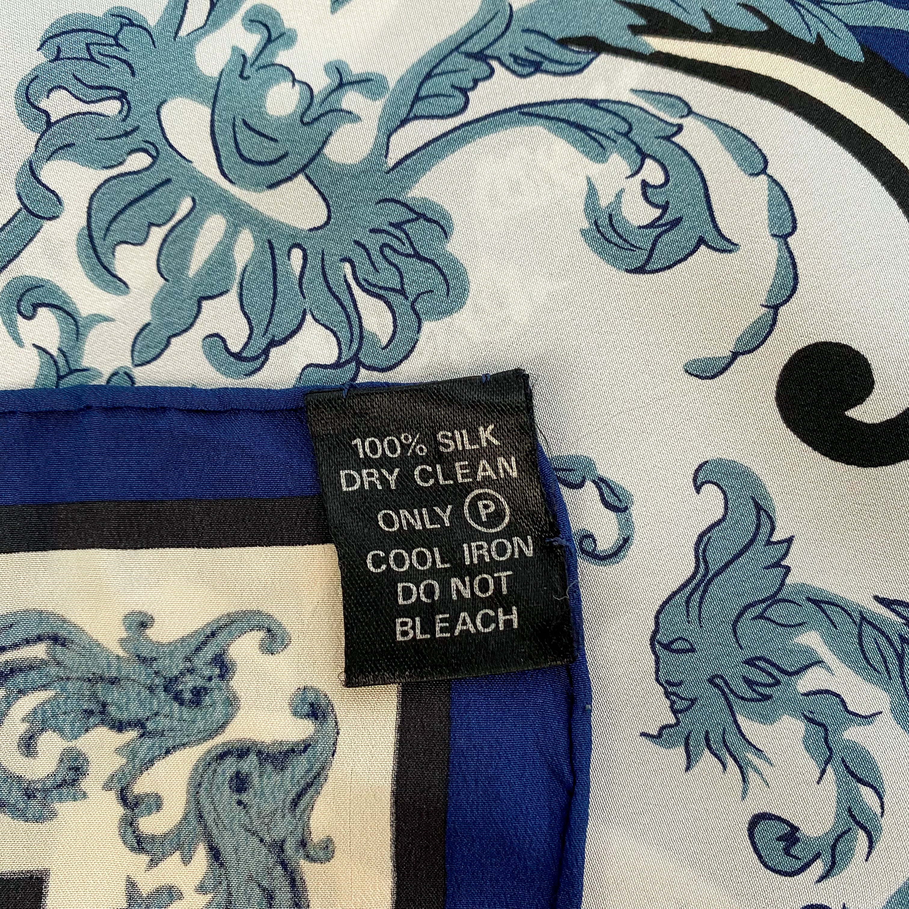 1980’s English Eccentrics Designer Silk Scarf