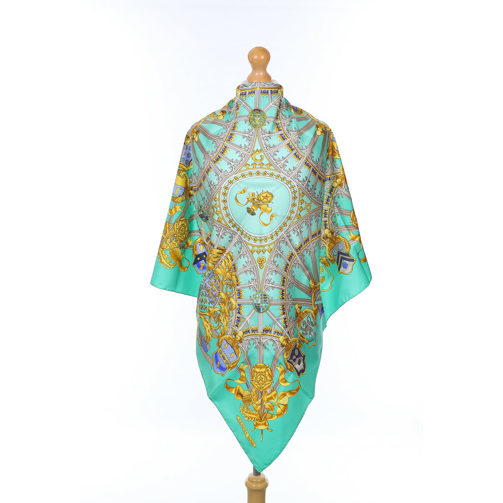 Hermès British Heraldry Silk Scarf