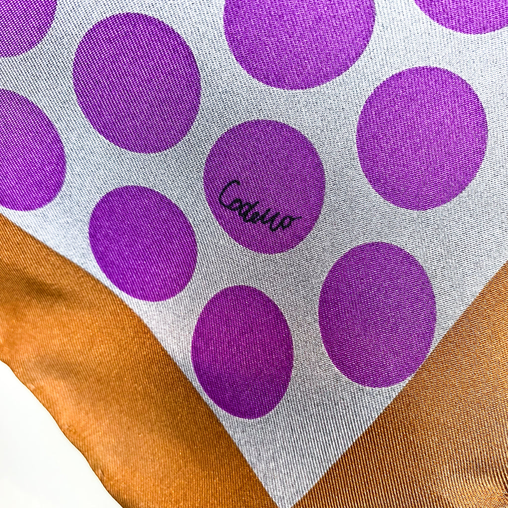 Striking Codello Spotted Silk Scarf