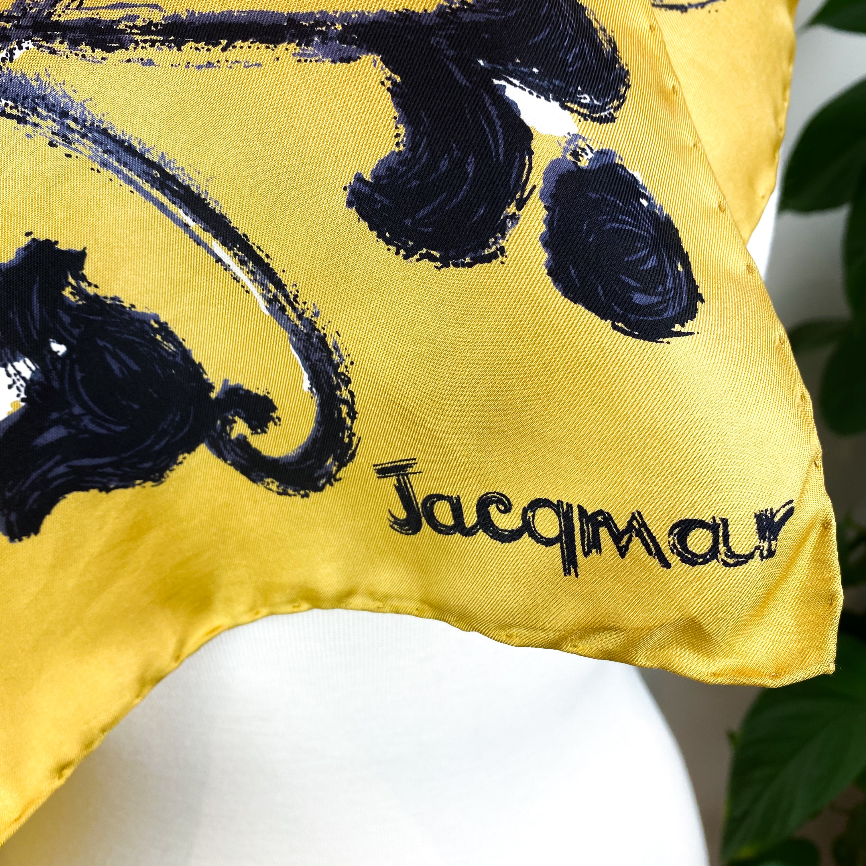 1970s Jacqmar Vintage Silk Scarf