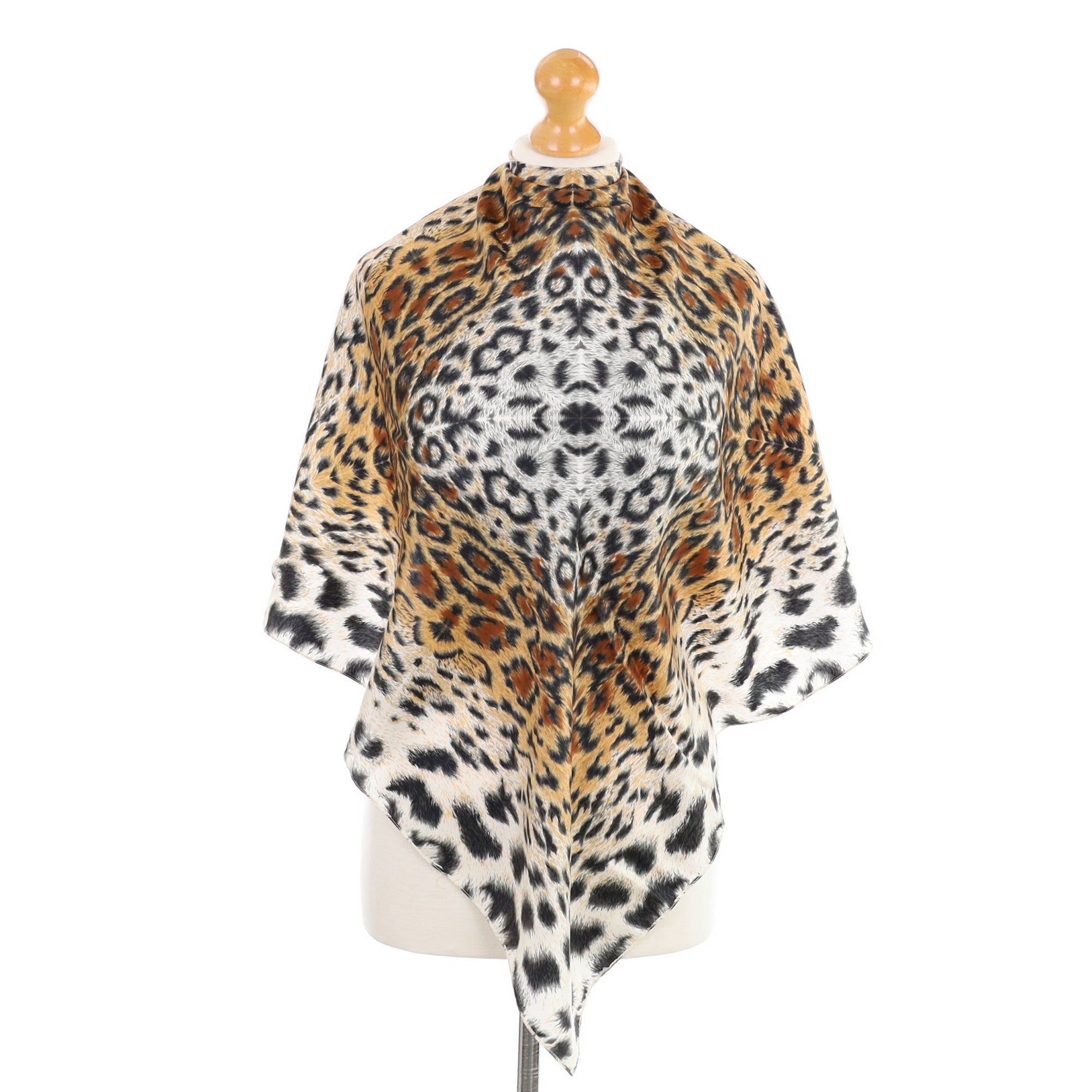 Animal Print Silk Scarf