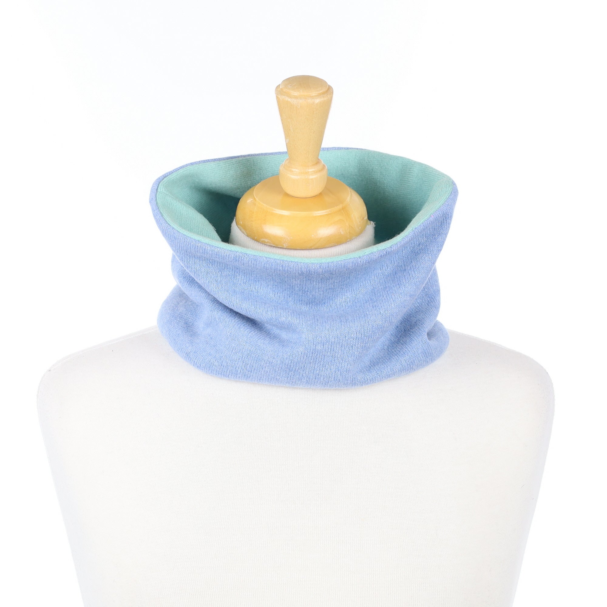 Sky Blue and Mint Neck Warmer