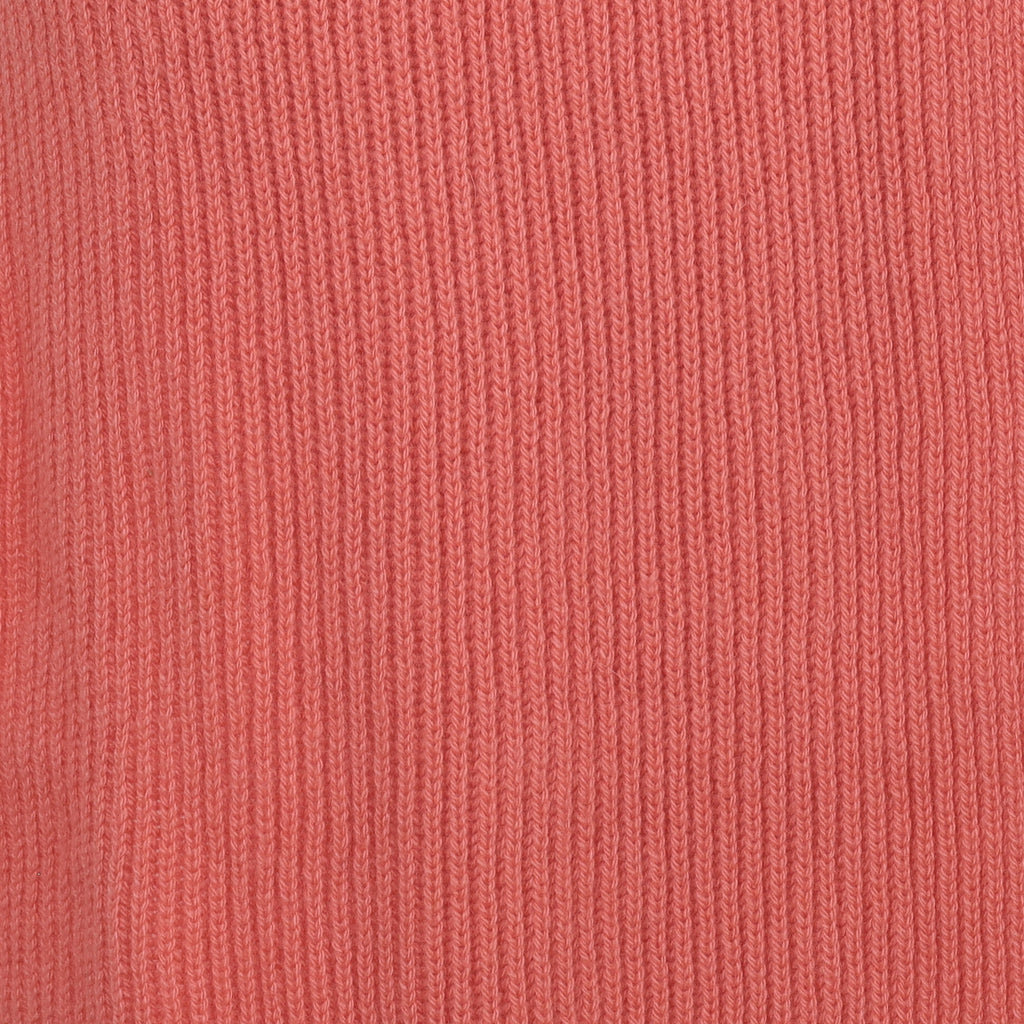 Brand New Scottish Strawberry Pink Rib Cashmere Scarf