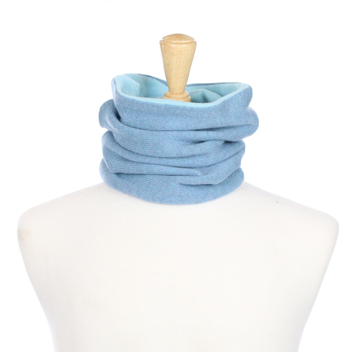 Duck Egg and Aqua Luxury Double Layered Snood
