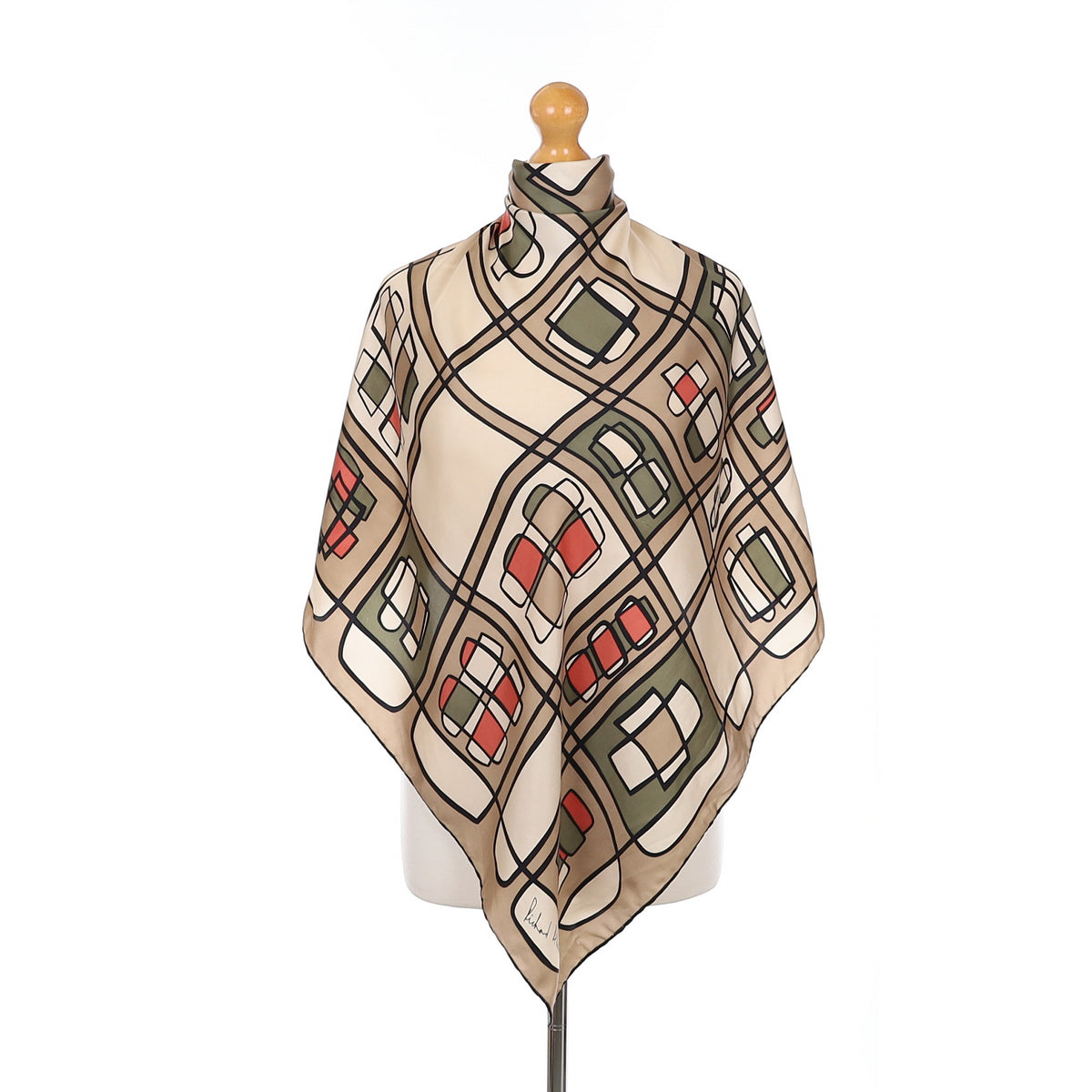 1970’s Richard Allan Vintage Silk Scarf