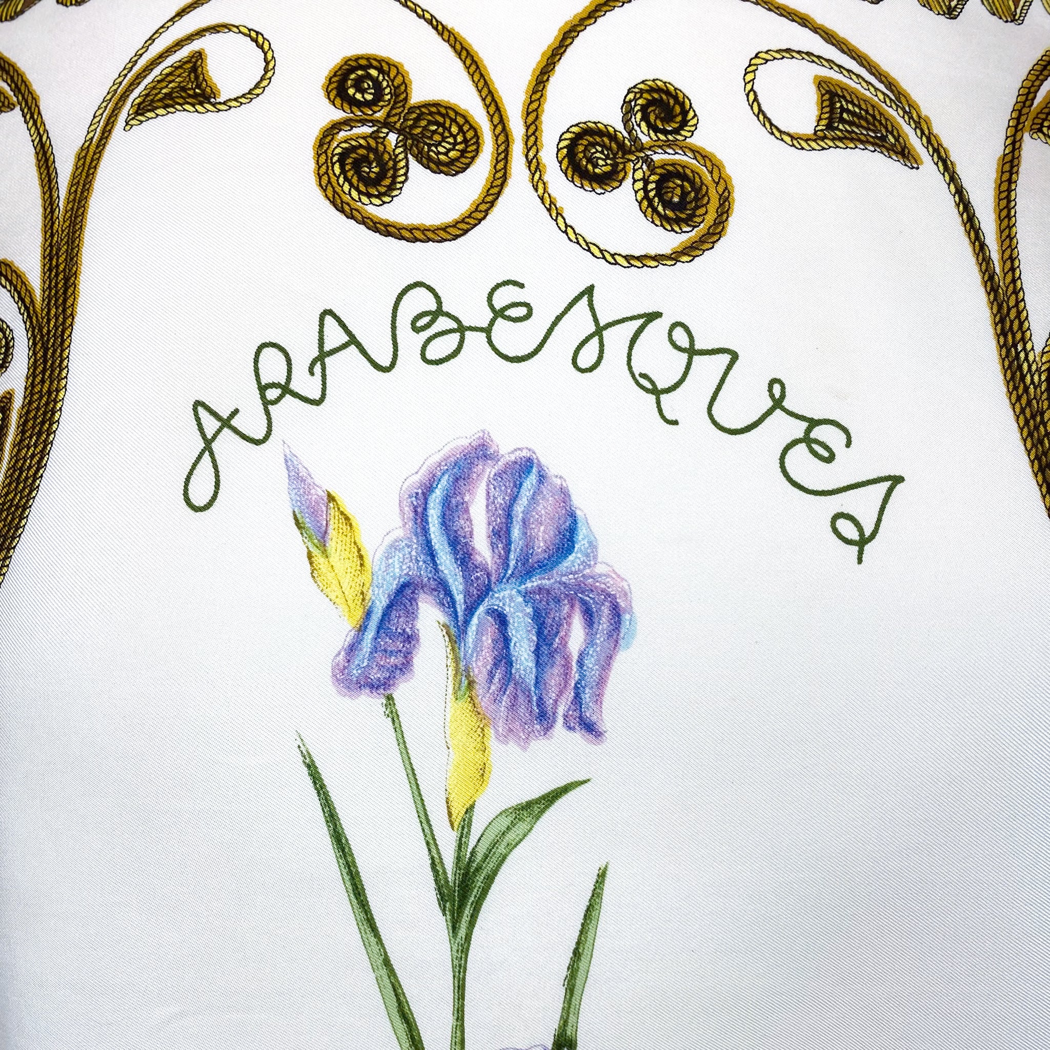 Rare Boxed Hermes Arabesque 1963 Designer Silk Scarf