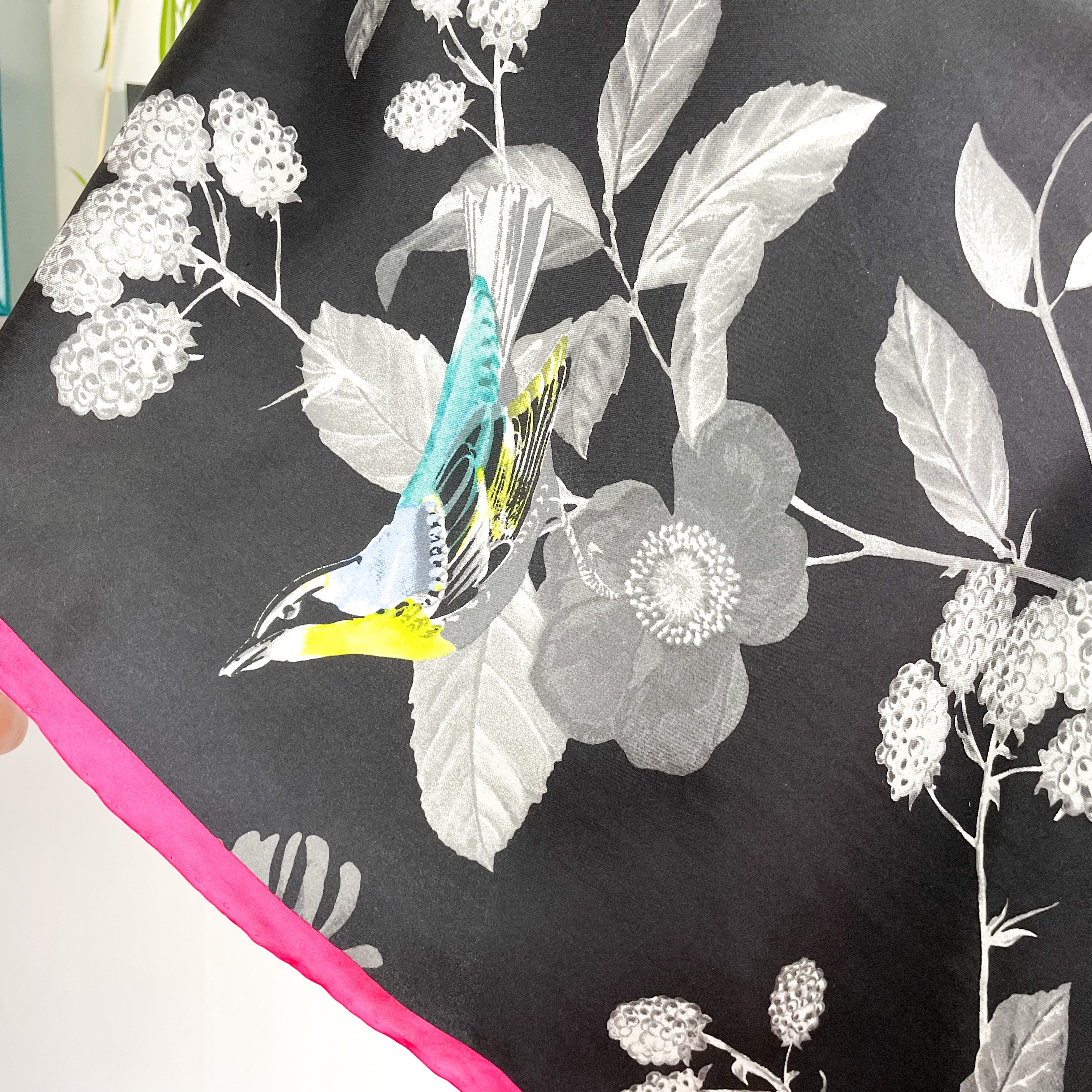 Joules Floral Silk Scarf
