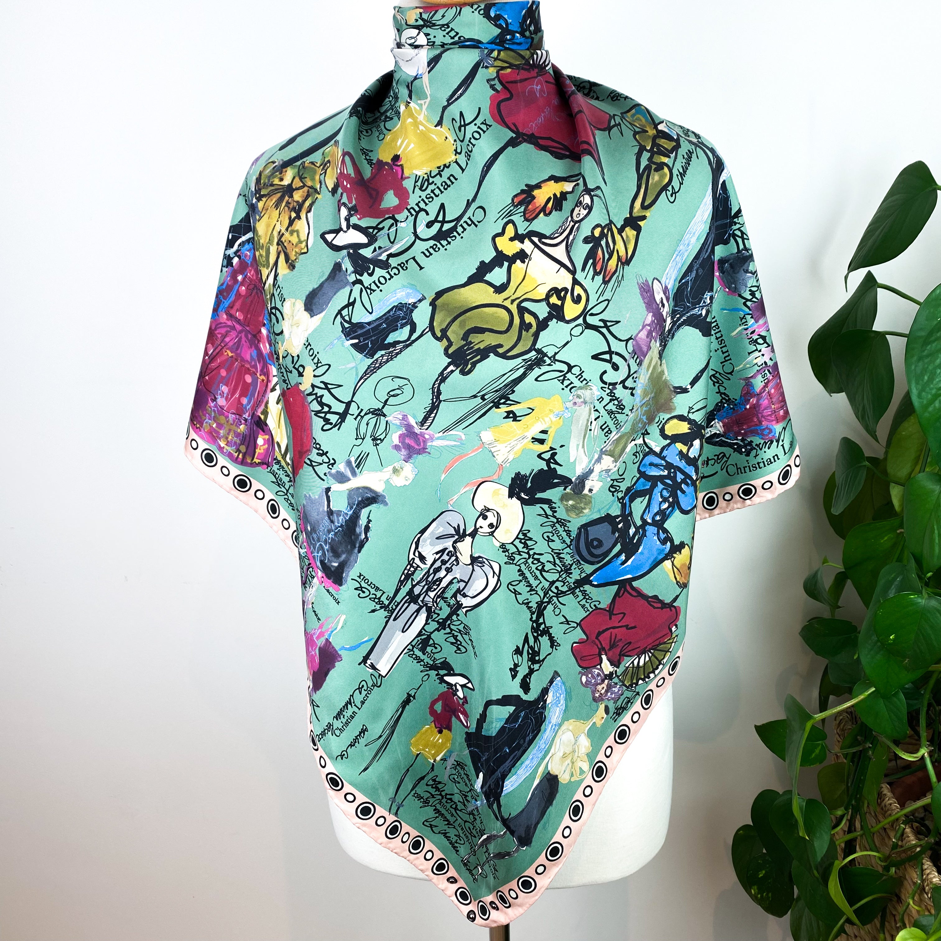 Christian Lacroix Designer Silk Scarf