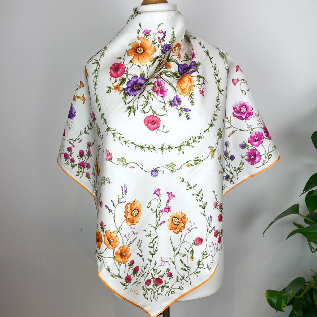 Jim Thompson Floral Silk Twill Scarf