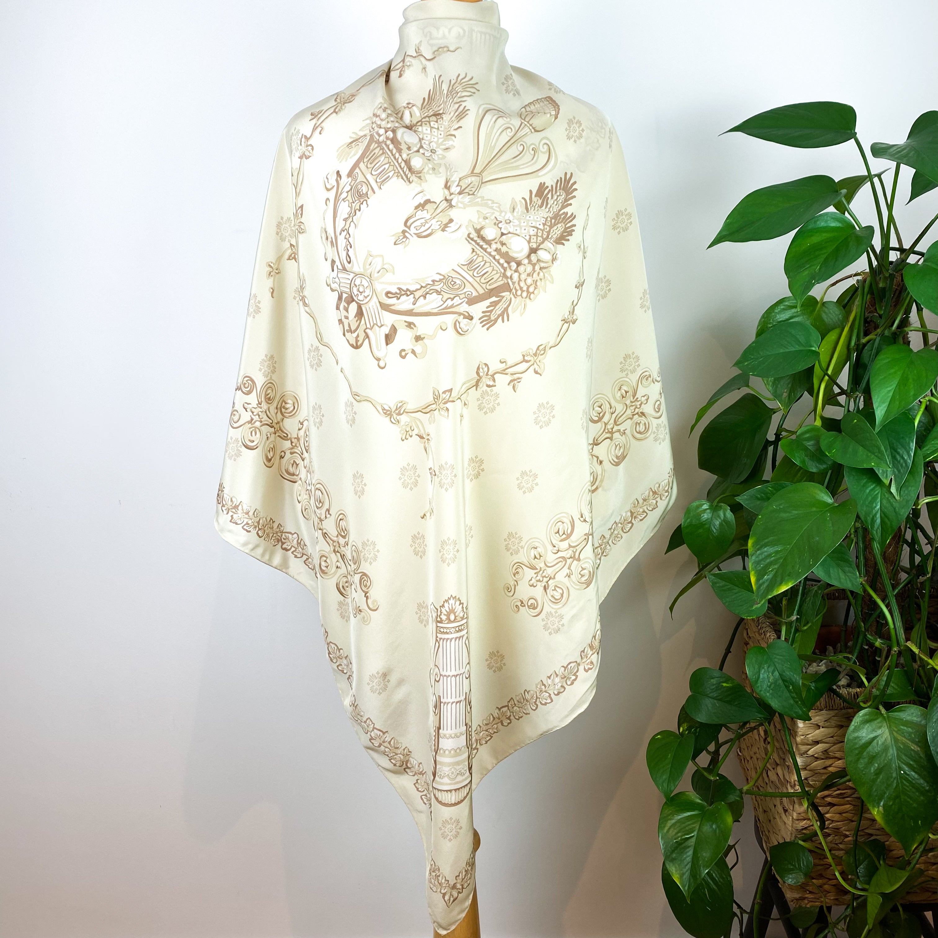 English Eccentrics 1990s Designer Silk Scarf