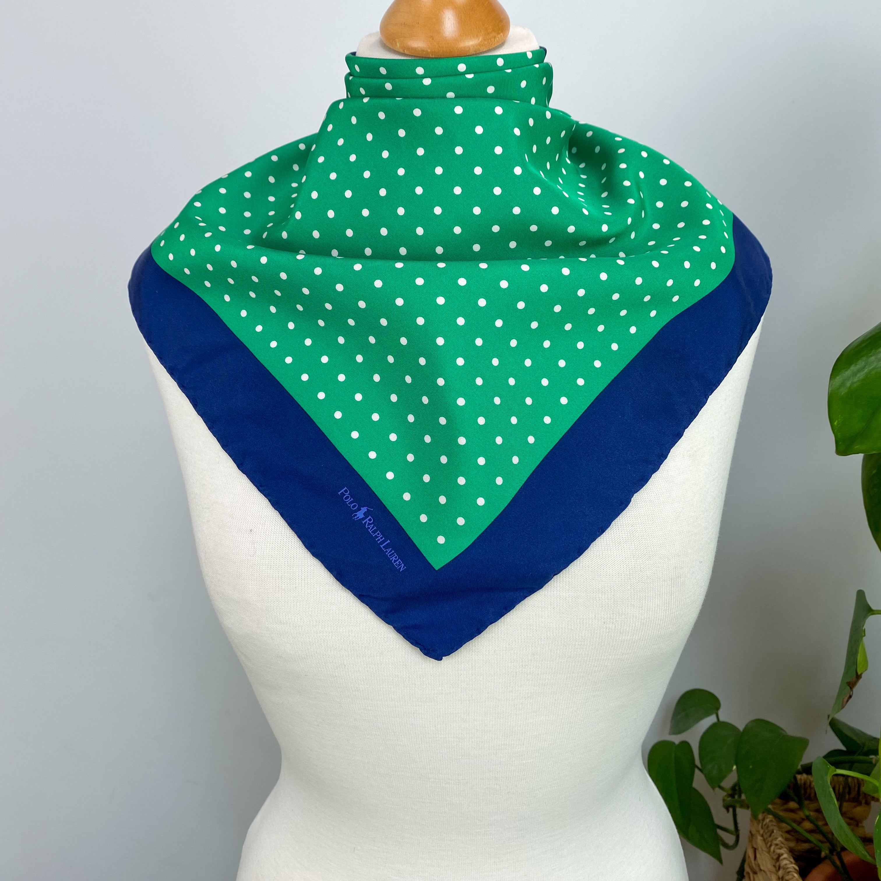 Pristine Ralph Lauren Vintage Silk Scarf