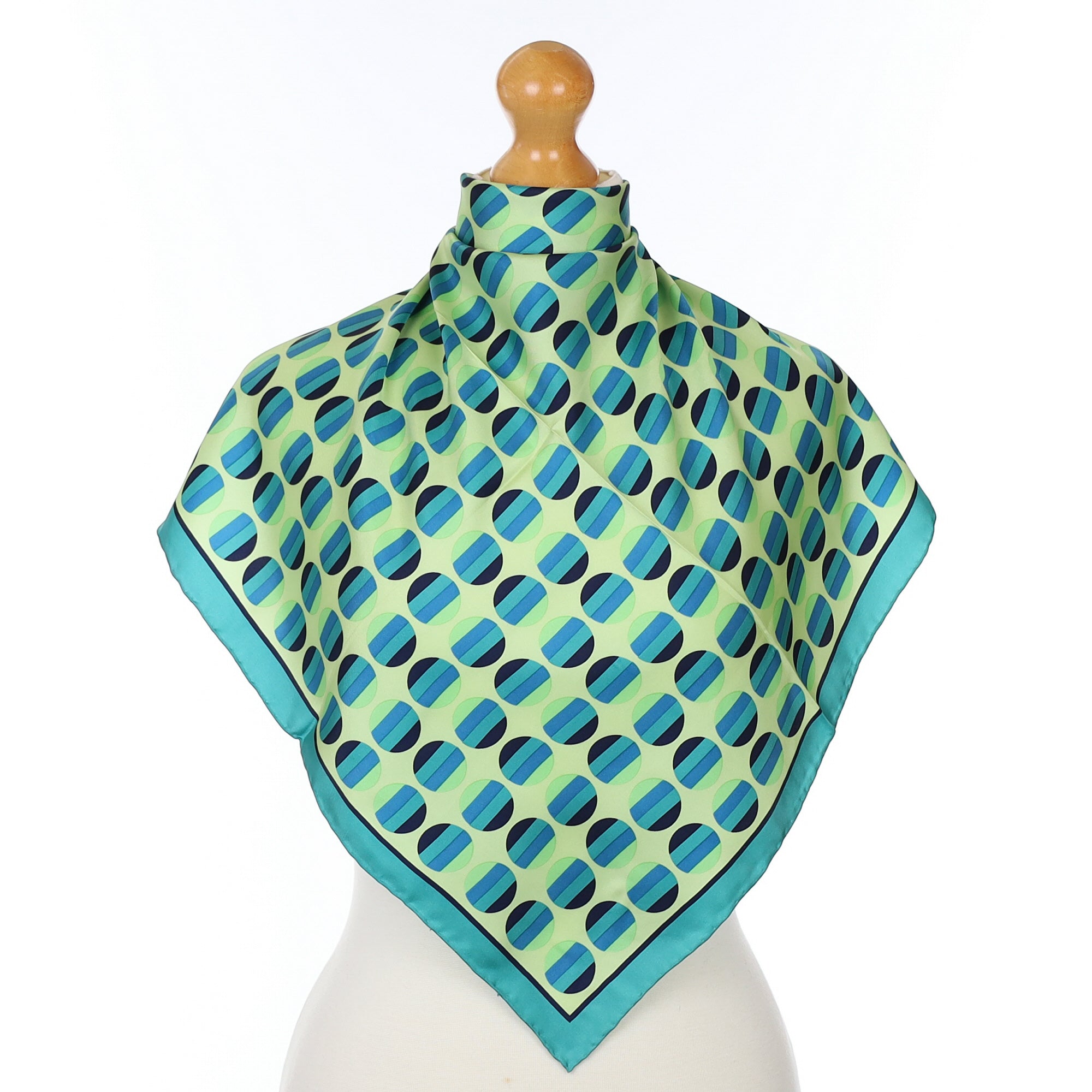 Jammers & Leufgen Green Silk Scarf