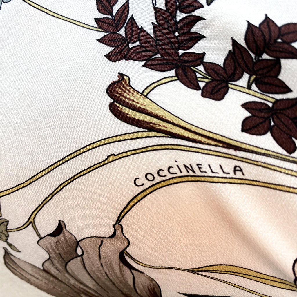 Pretty Floral Italian Silk Scarf