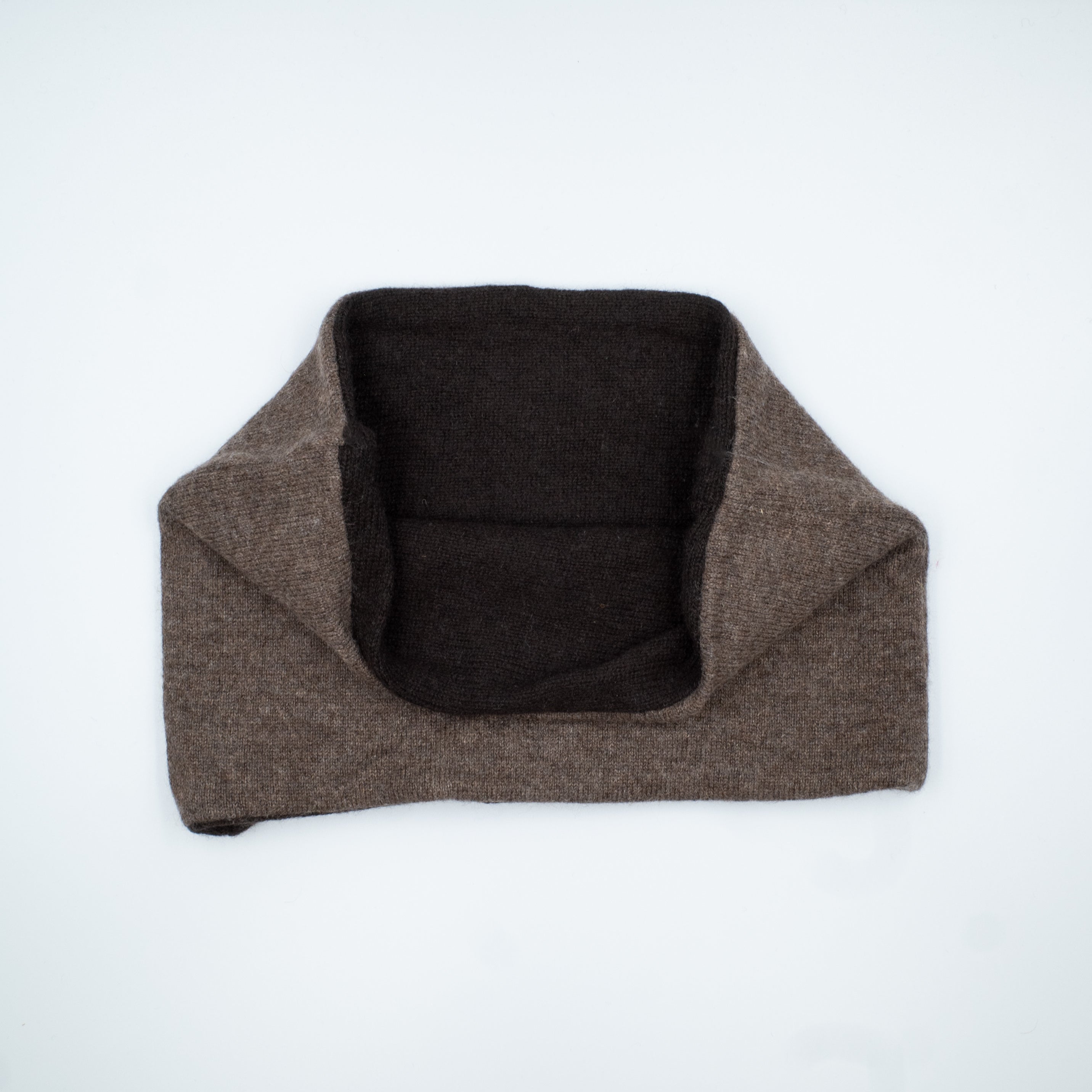 Men’s Chocolate and Mole Brown Cashmere Neck Warmer