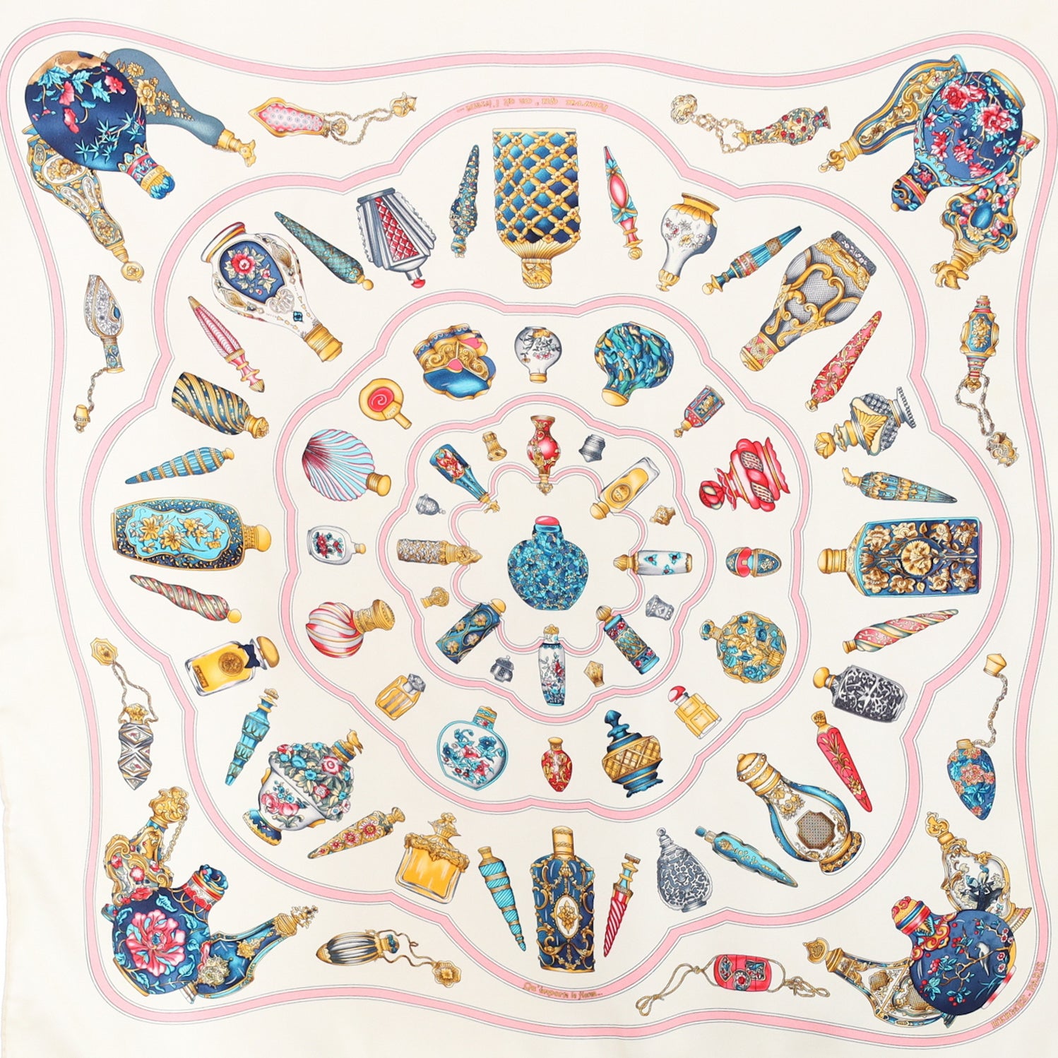 Hermès 70 Qu’importe Le Flacon Silk Scarf