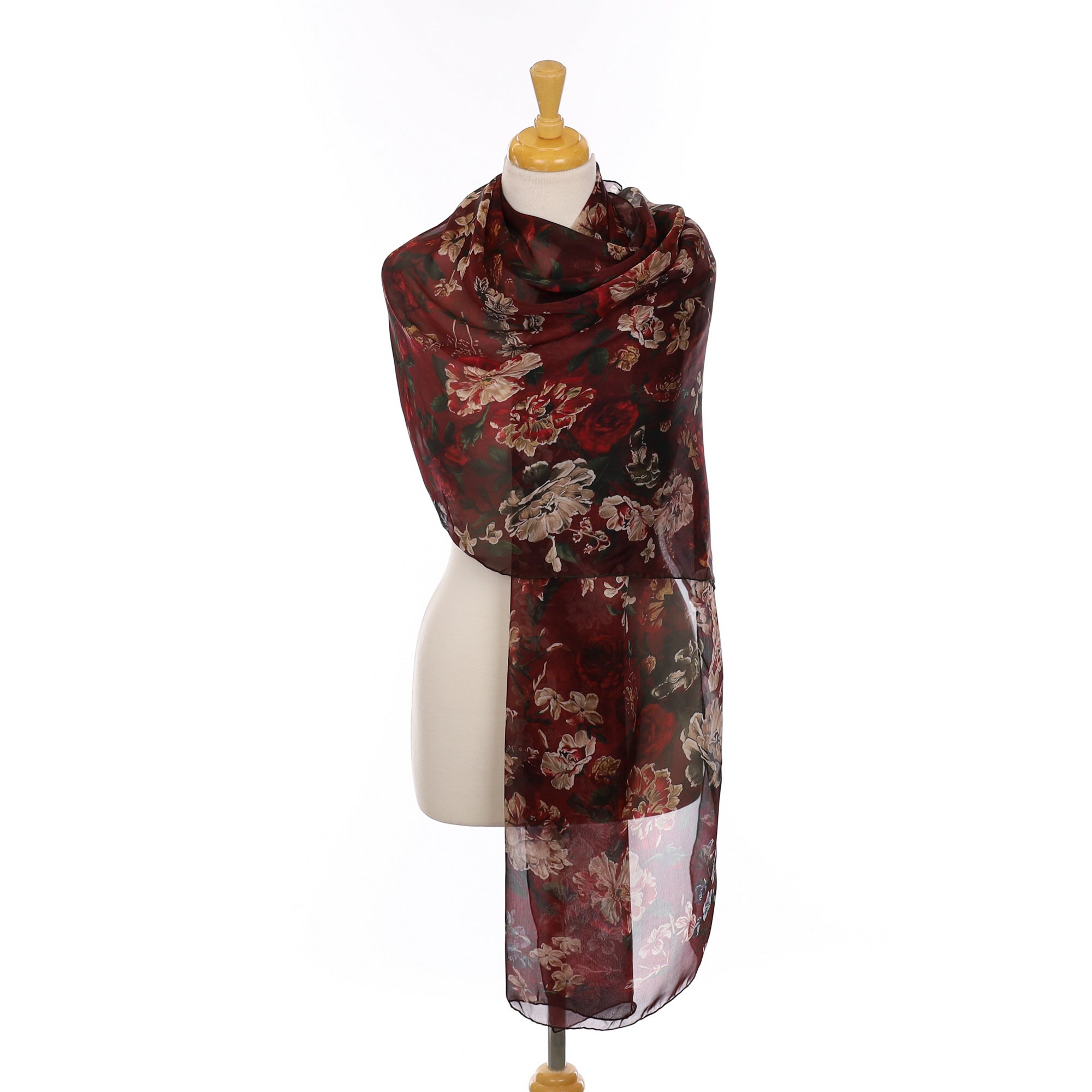 Valentino Chiffon Wrap Style Silk Scarf