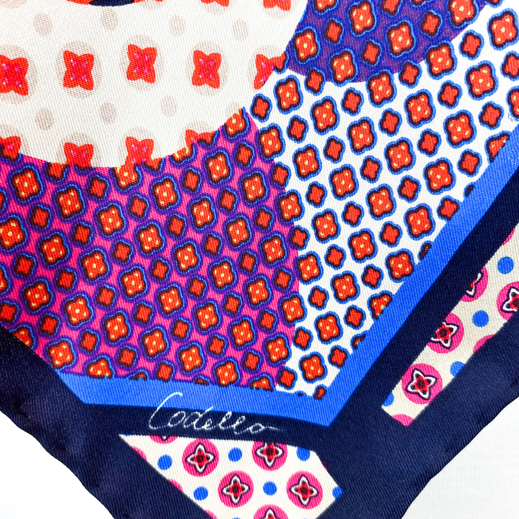 Brightly Coloured Codello Silk Scarf