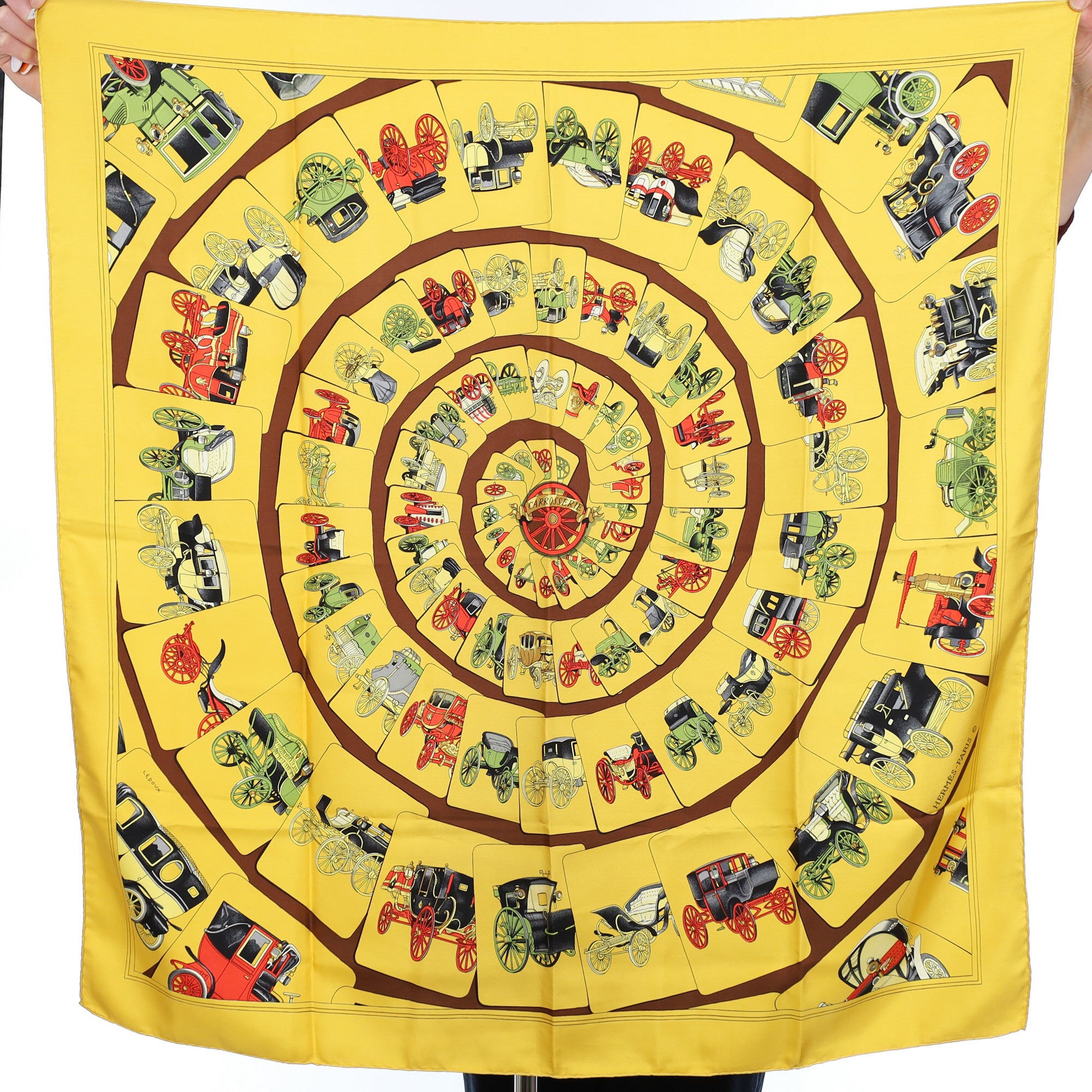Hermès Carrosserie Silk Scarf Quite Rare