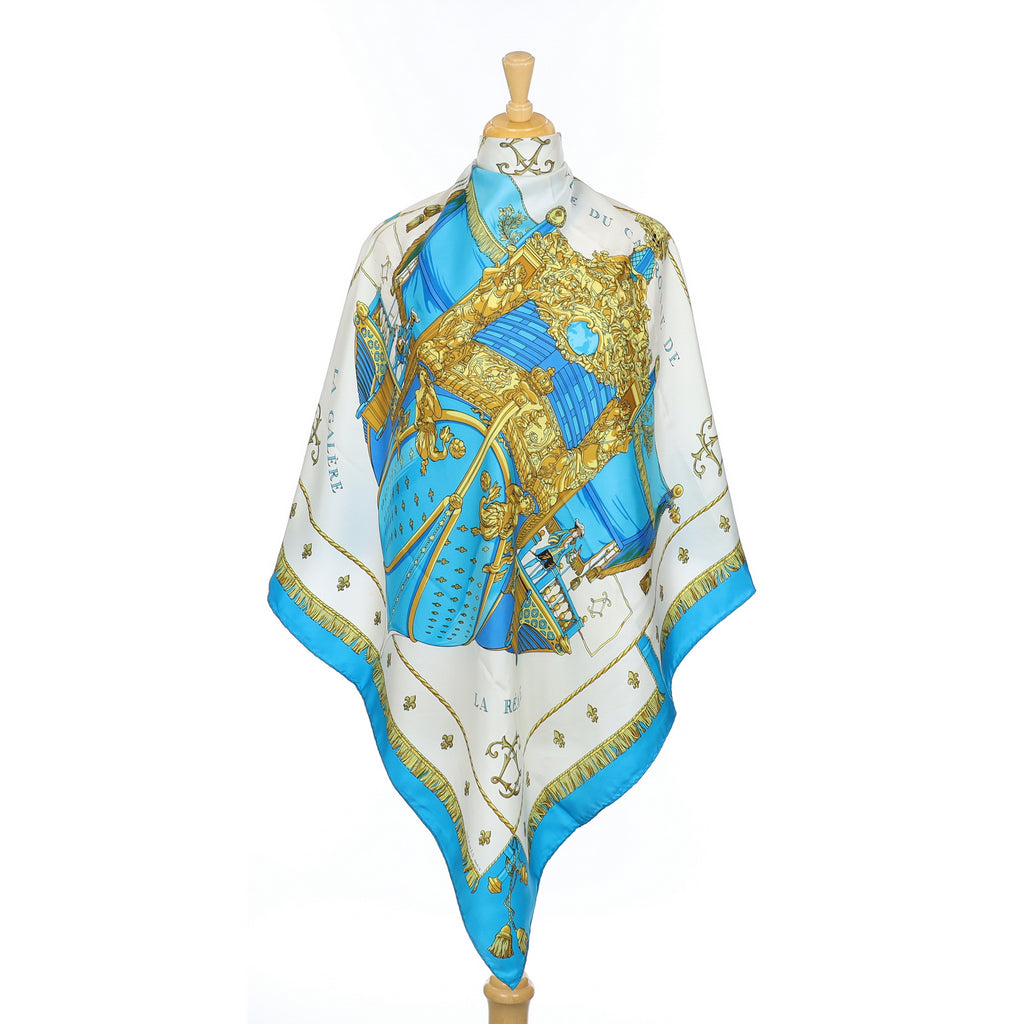 Hermès Vue Du Carrosse de la Galère la Réale Silk Scarf