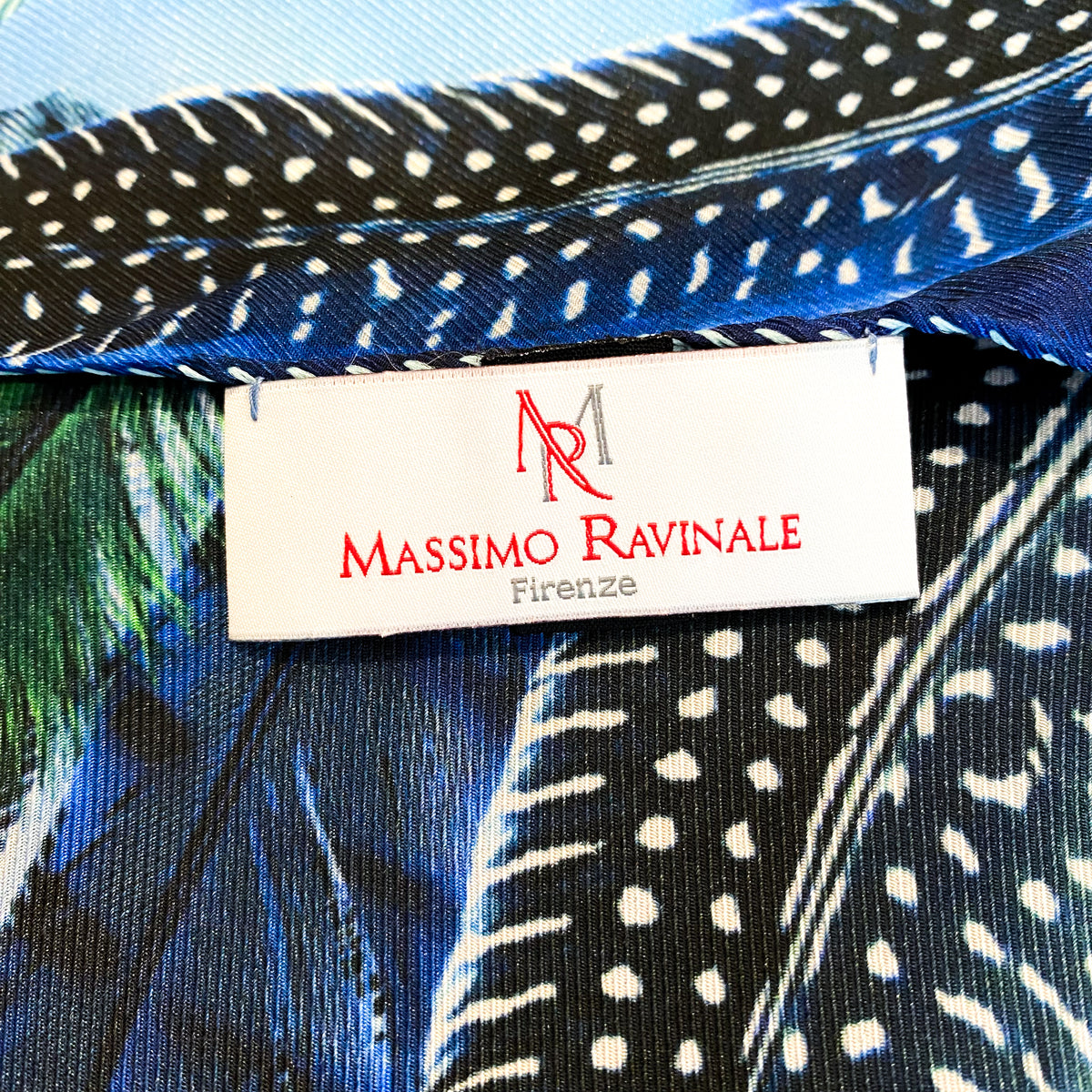 Massimo Ravinale Wrap Style Silk Scarf