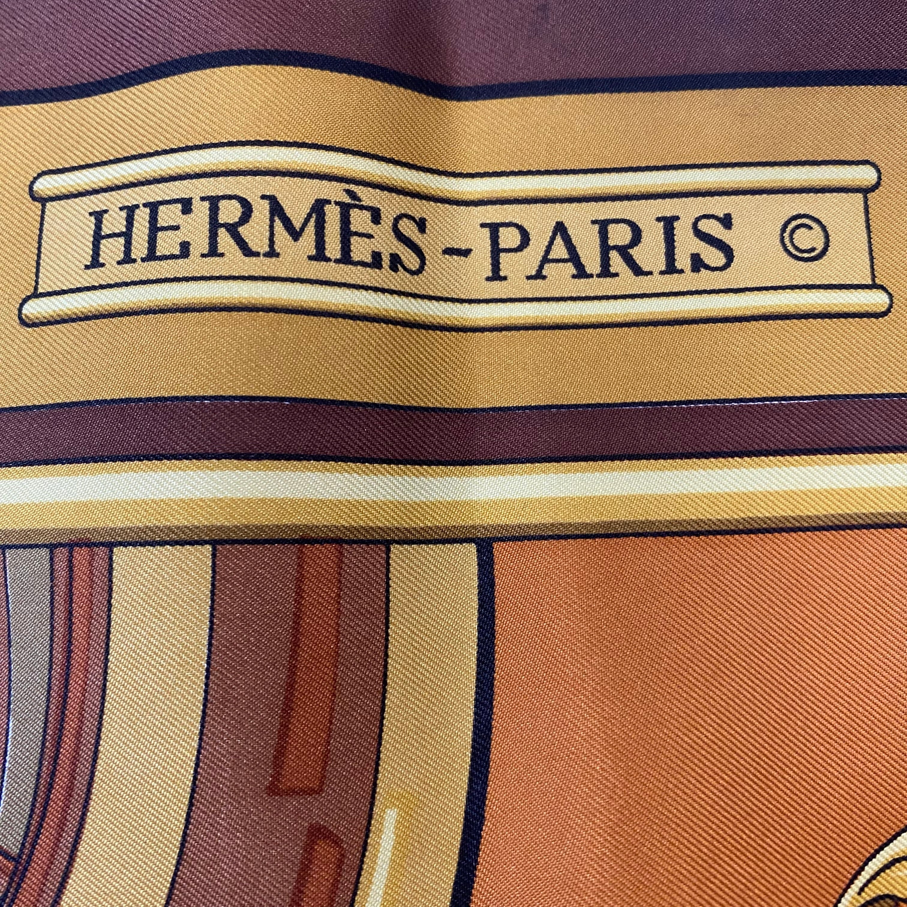 Hermès Rythmes Silk Scarf