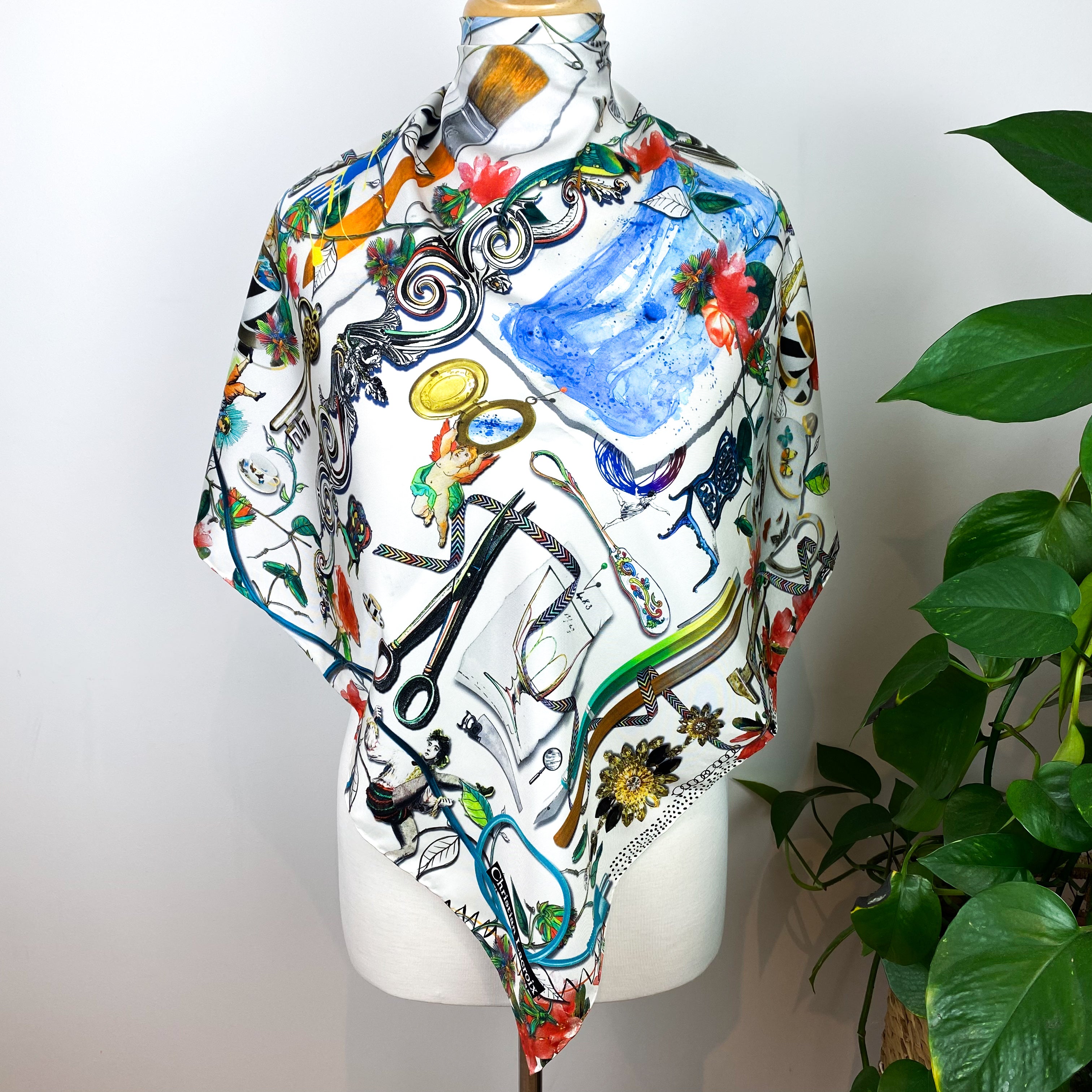 Christian Lacroix Designer Silk Scarf