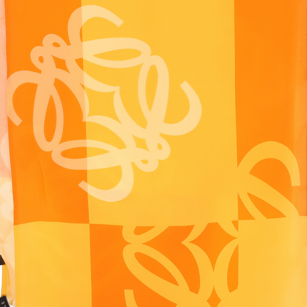 Boxed Loewe Orange Vintage Silk Scarf