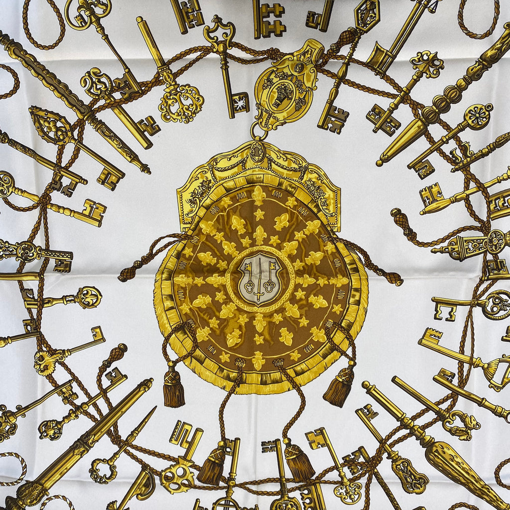 Hermès Les Clefs Silk Scarf