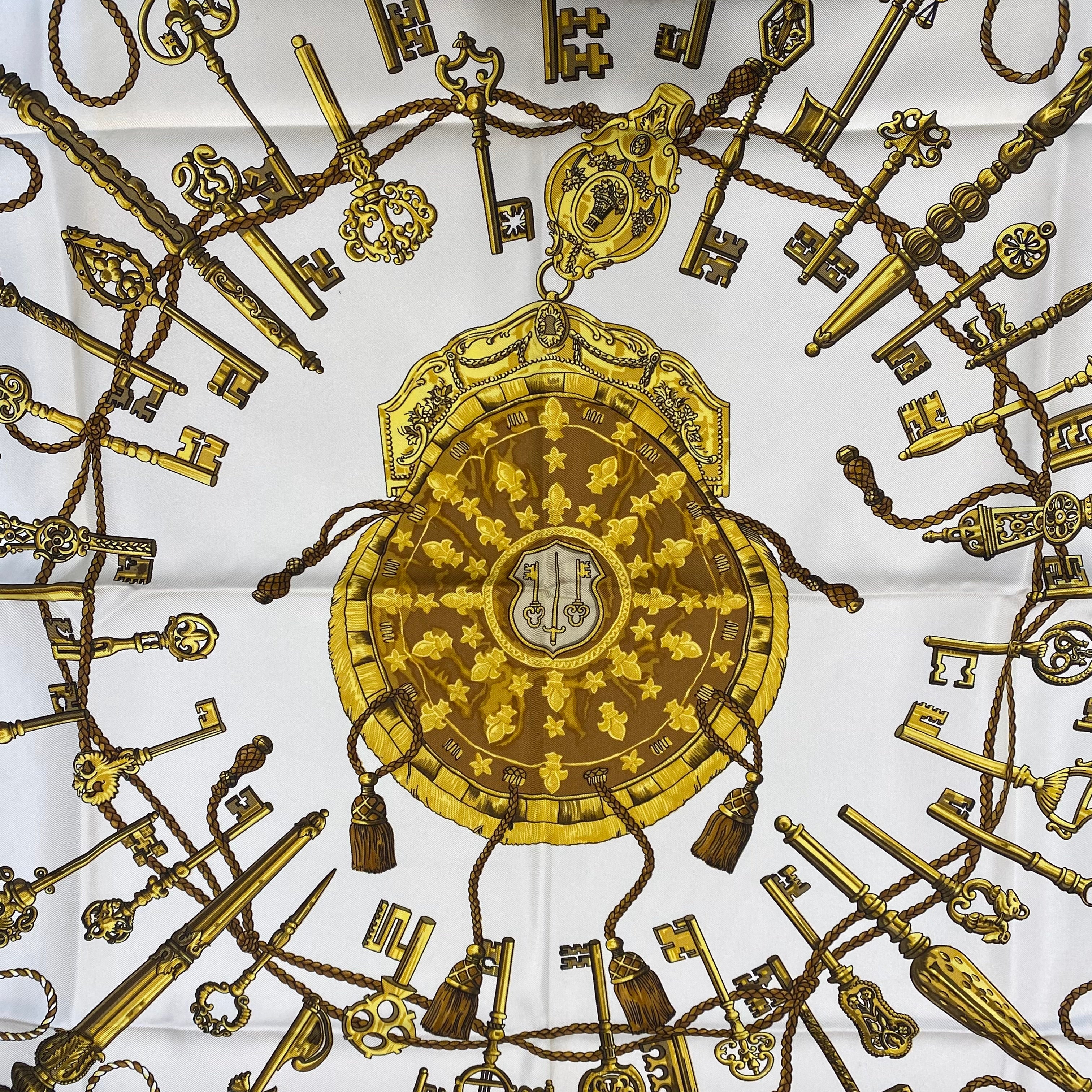 Hermès Les Clefs Silk Scarf