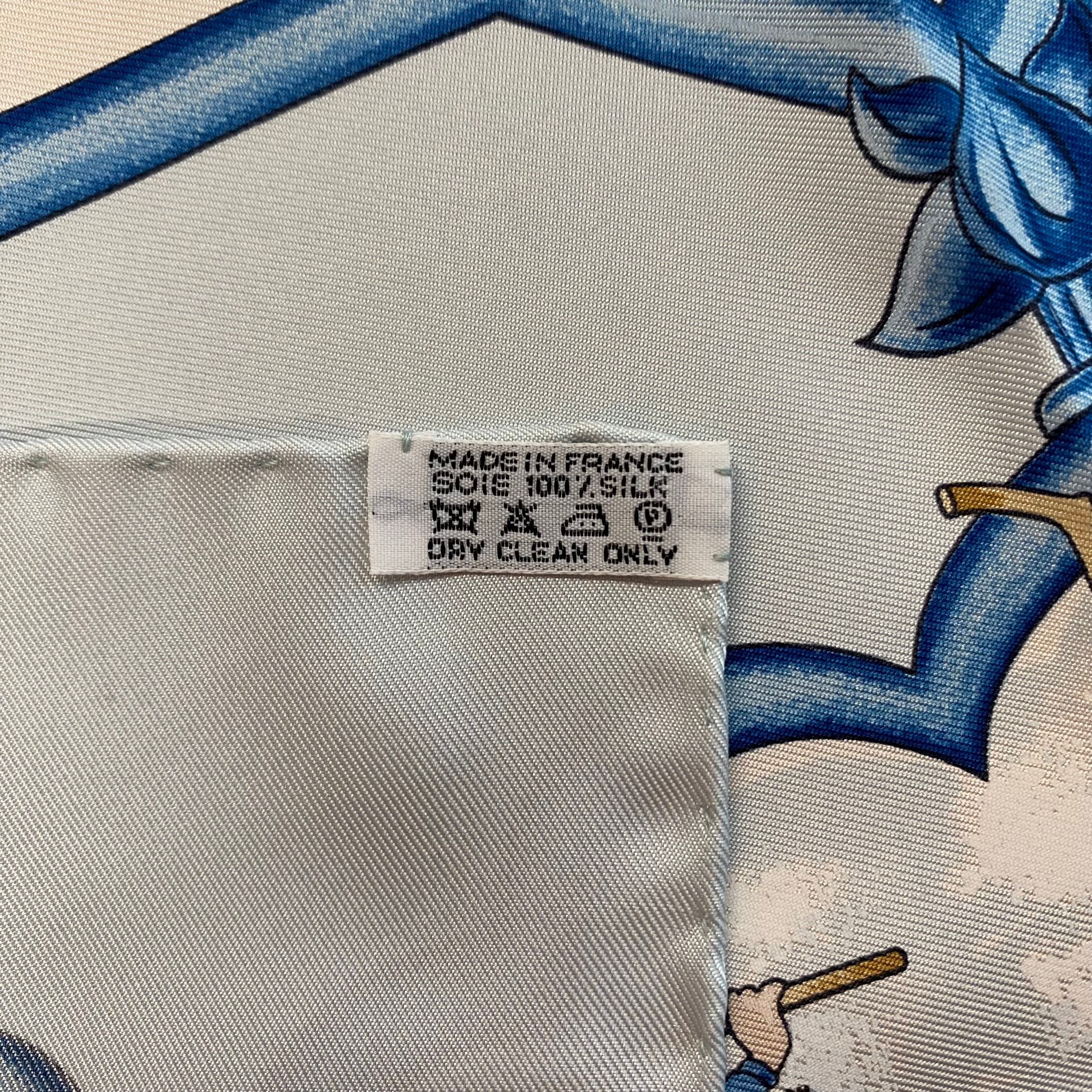 Brand New Hermès Les Chevaux des Moghols Silk Scarf