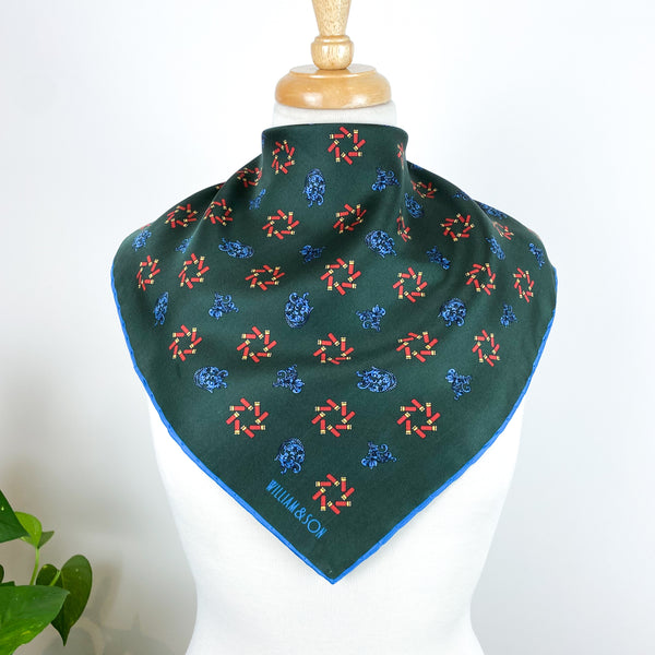 Brand New William & Son Cartridge Silk Hankerchief