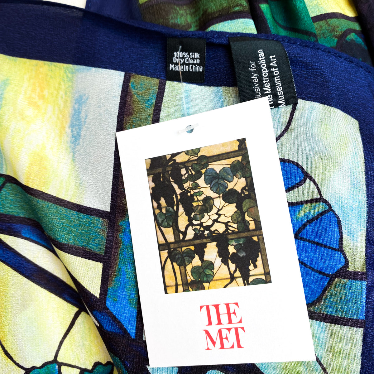 Long Window Vine Silk Scarf