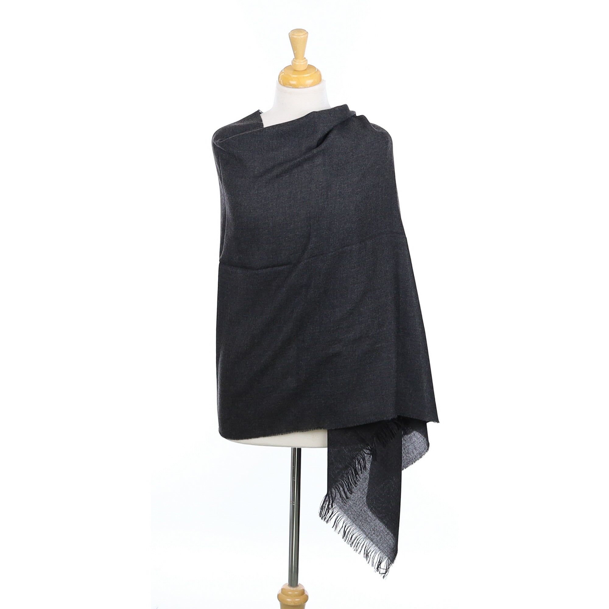 Scottish Begg & Co Granite Grey Cashmere Wrap