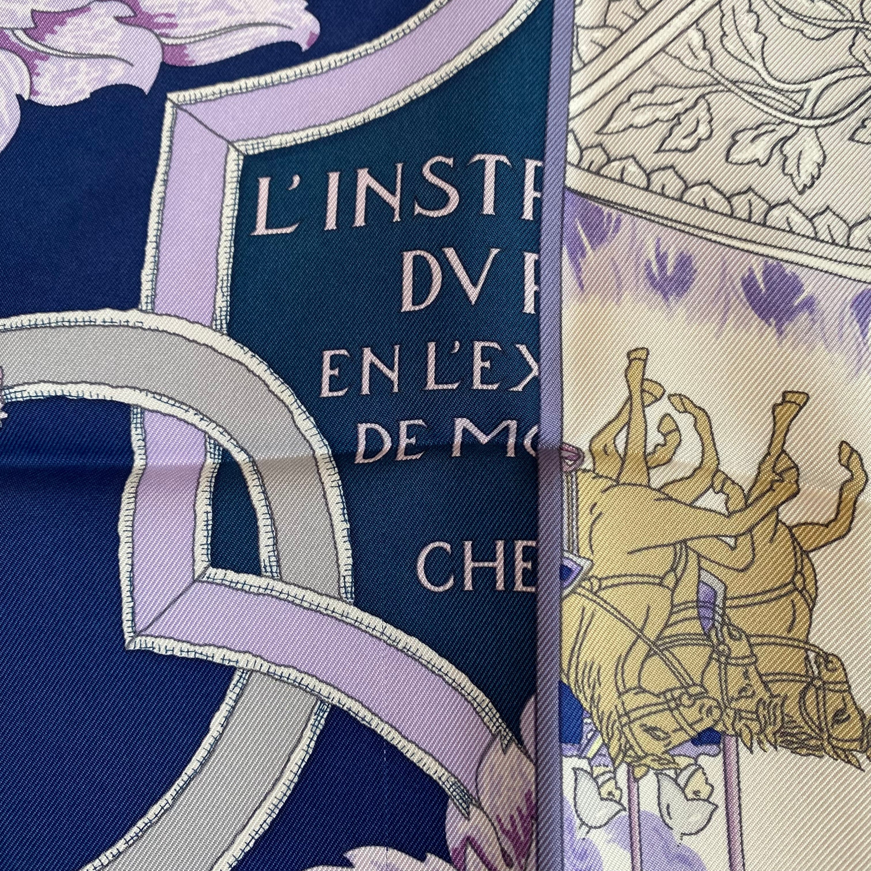 Hermès Plumets du Roy Silk Scarf Rare