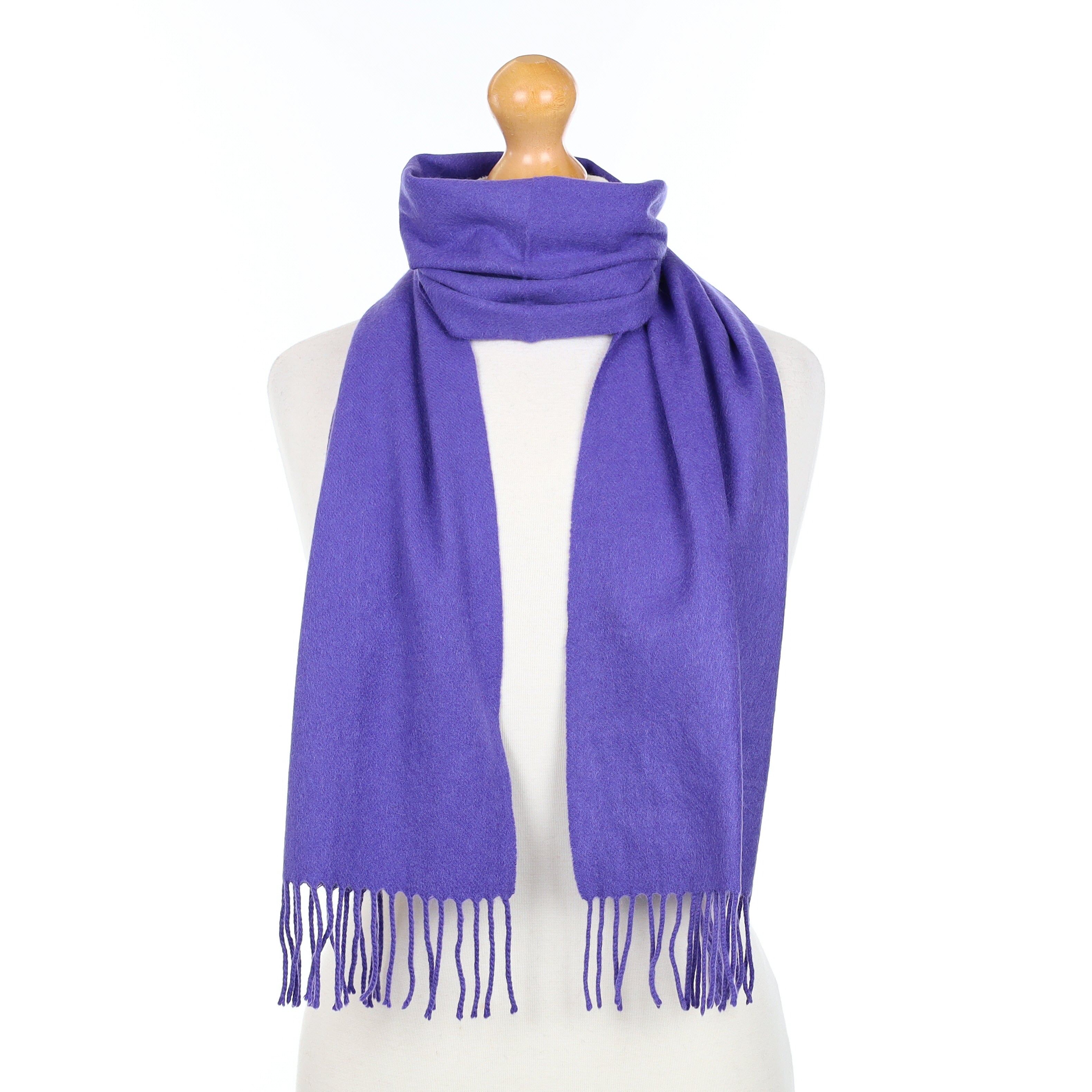 Pansy Purple Cashmere Woven Scarf
