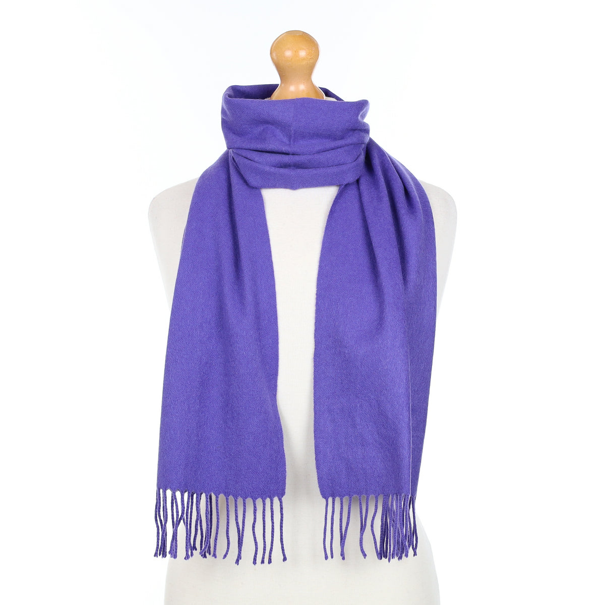 Pansy Purple Cashmere Woven Scarf