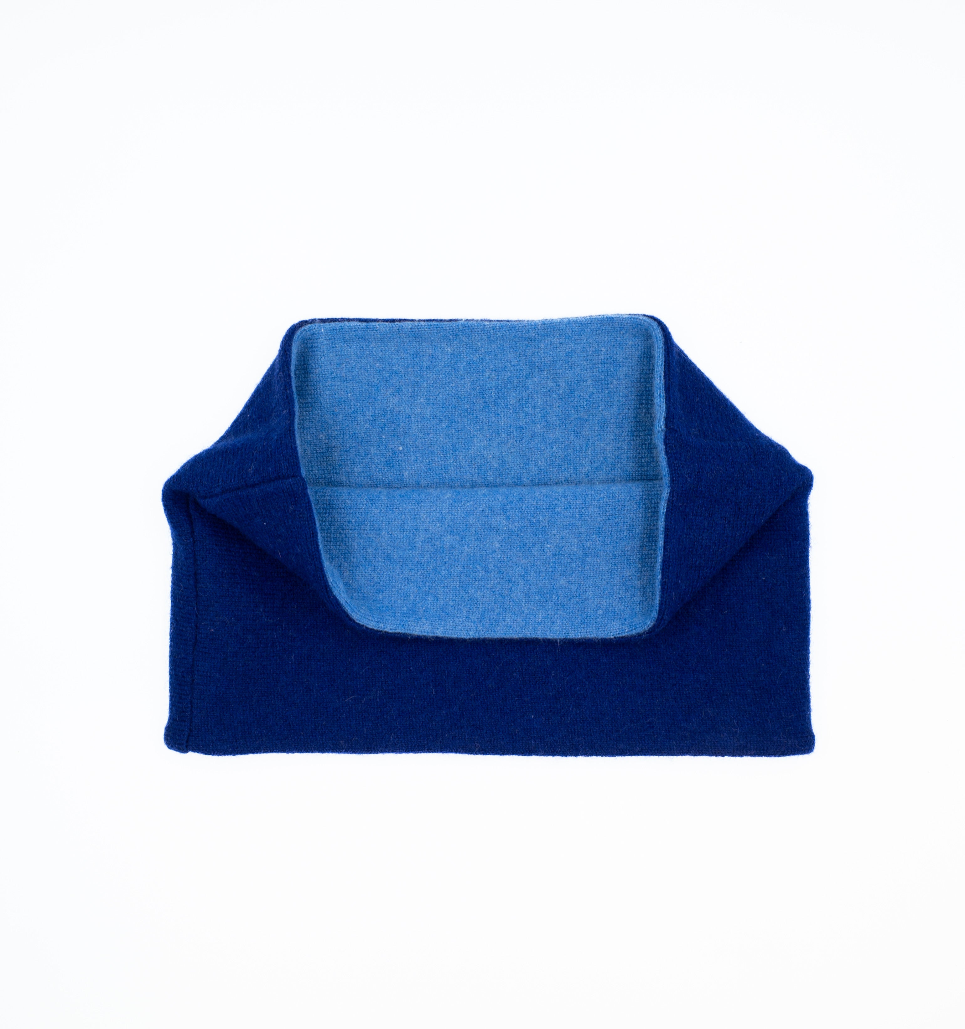 Two Tone Dark Blue Neck Warmer