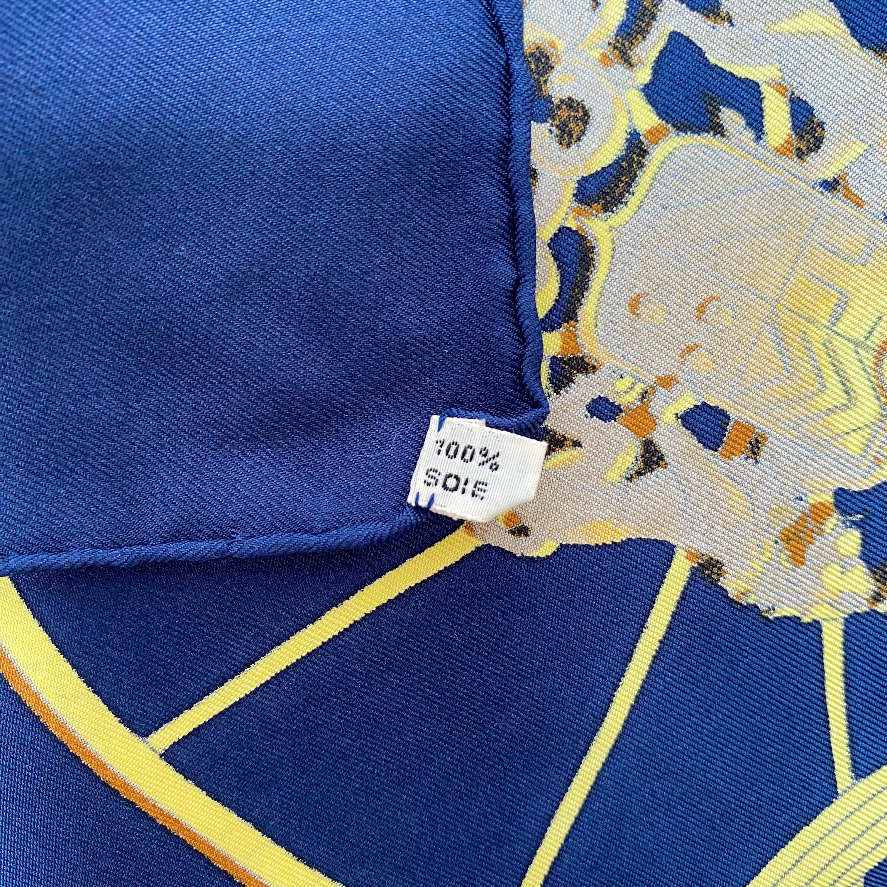 Boxed Hermès Springs Silk Scarf
