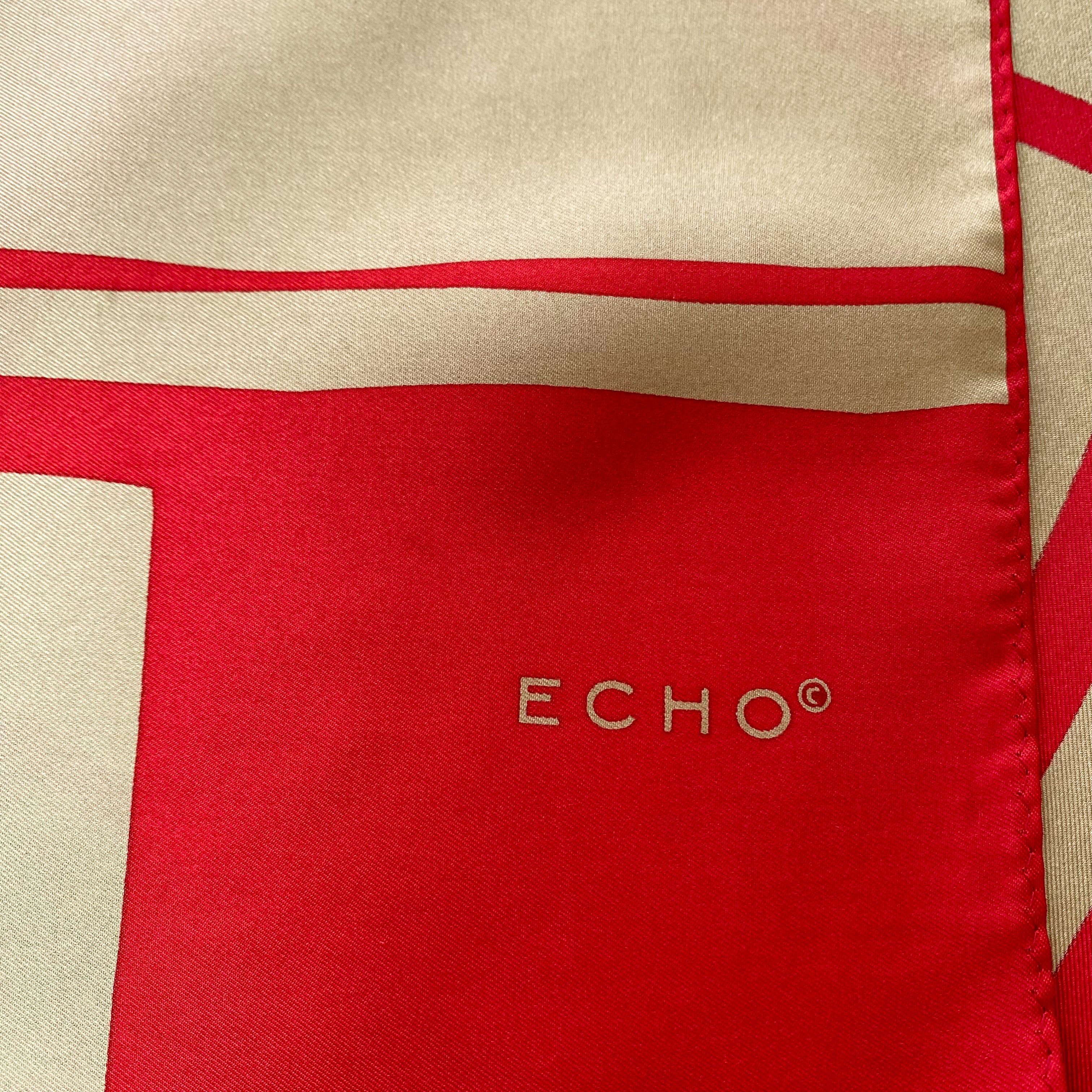 Brand New Echo Geometric Silk Scarf
