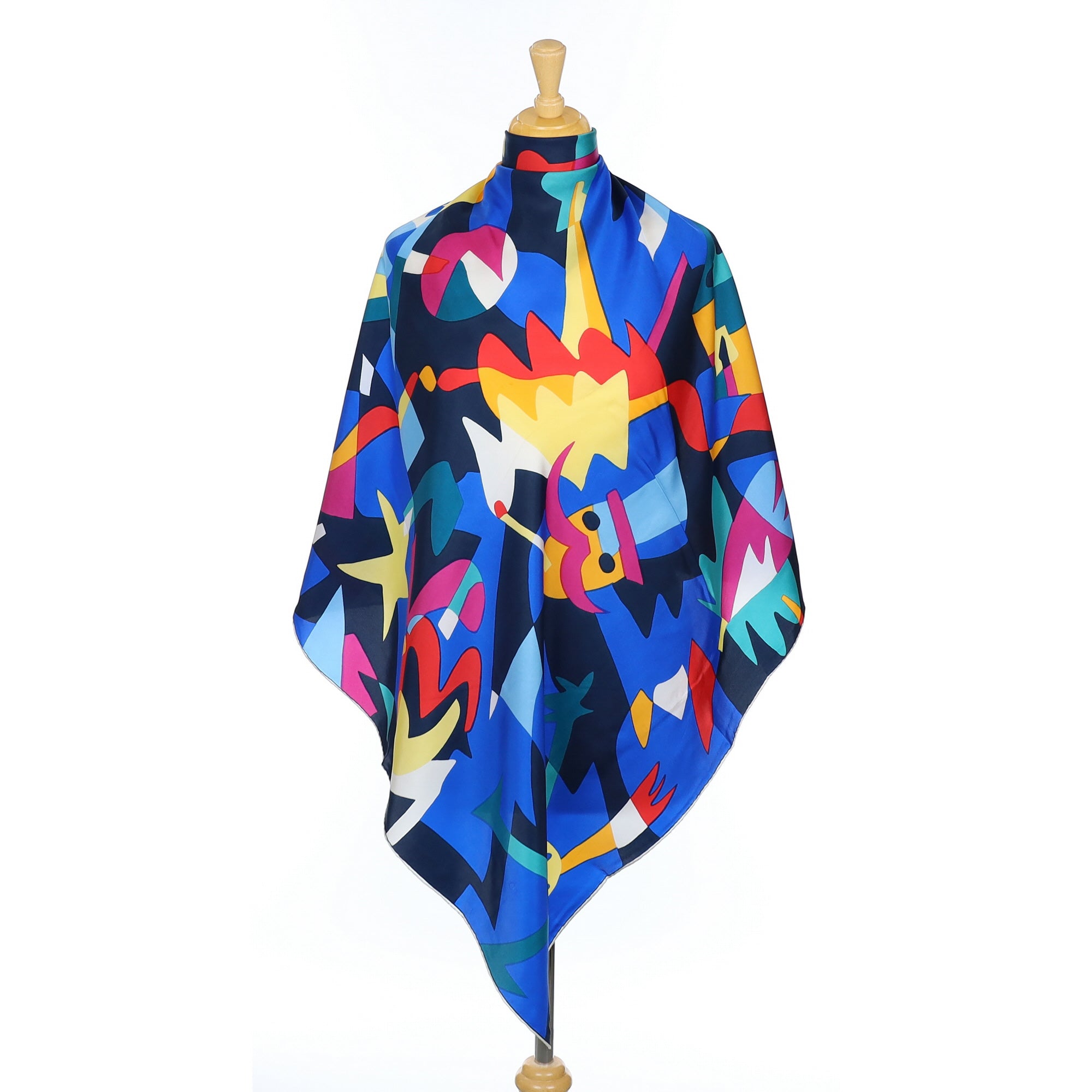 Ashley Brooke Abstract Vintage Silk Scarf