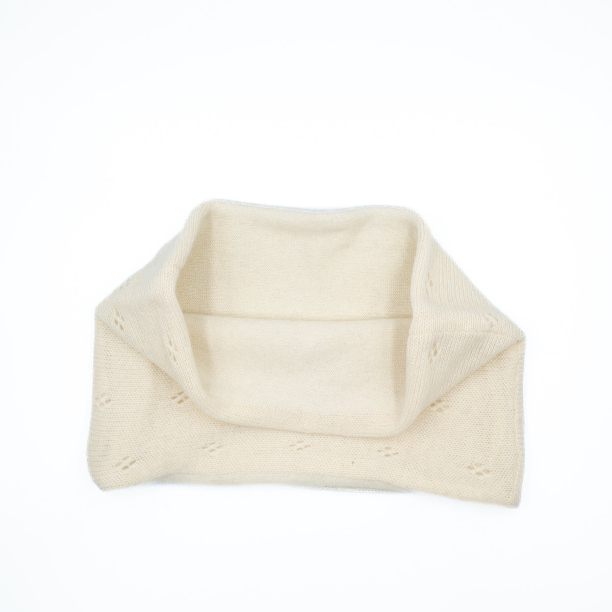 Cream Pattern Neck Warmer