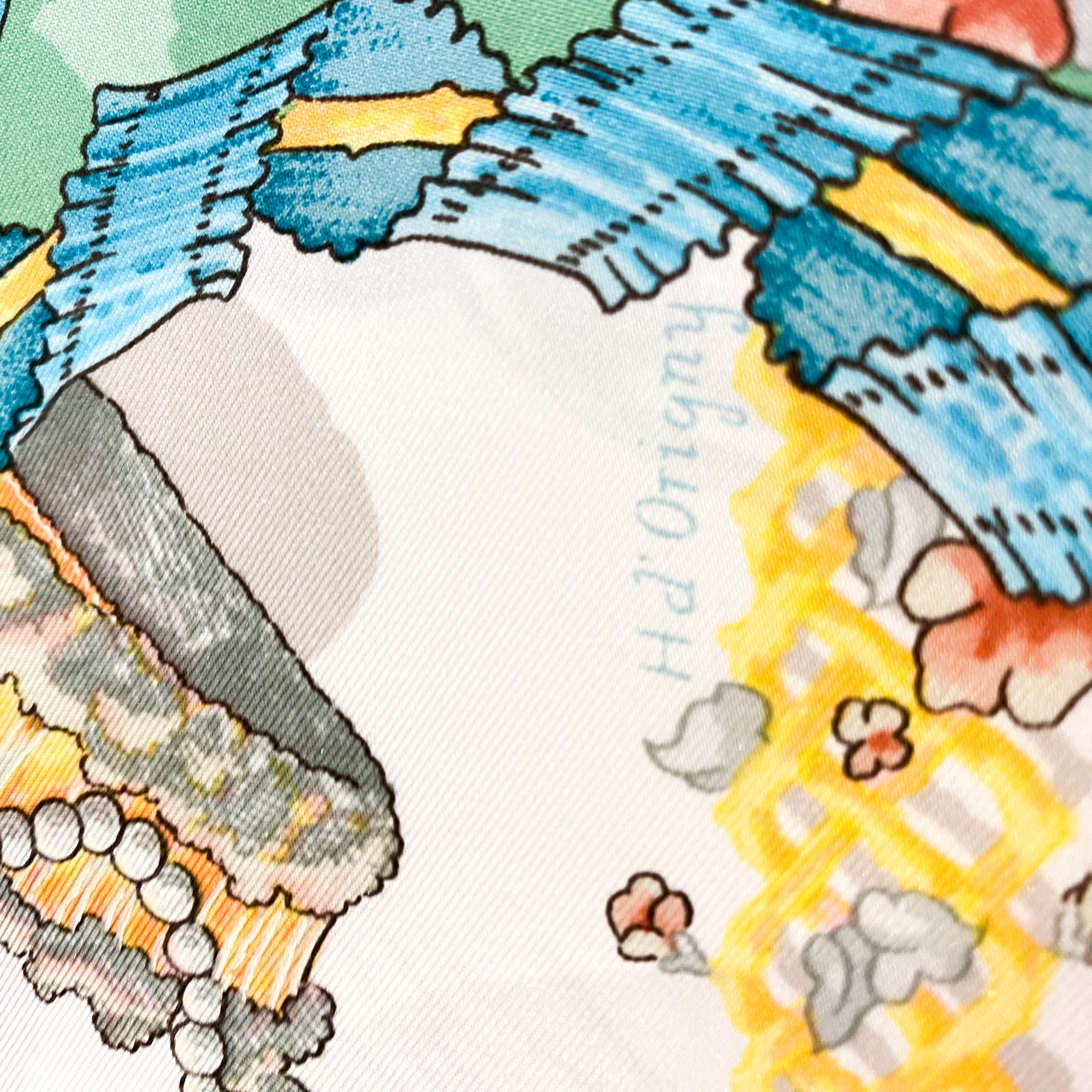 Boxed Hermes Le Sacre du Printemps Vintage Silk Scarf