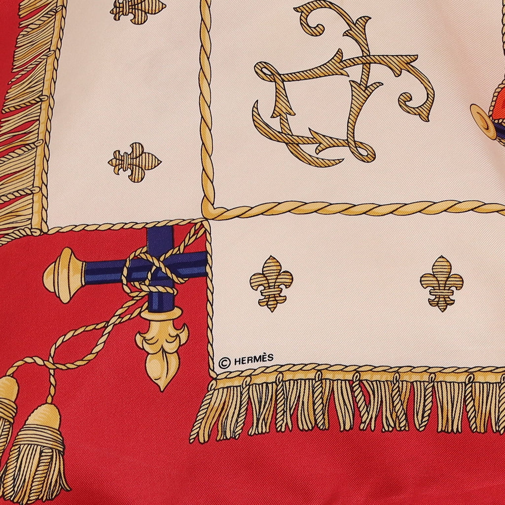Hermès Vue Du Carrosse De La Galère La Réale Silk Scarf